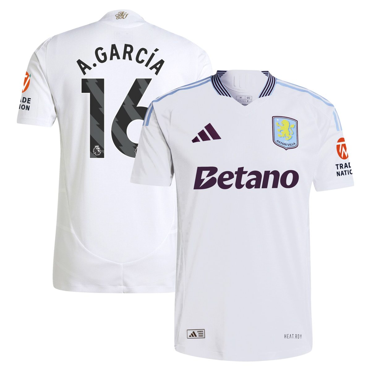 aston villa adidas away authentic shirt 2024-25 with a.garcía 16 printing Collection | Aston Villa Shop Official Jerseys