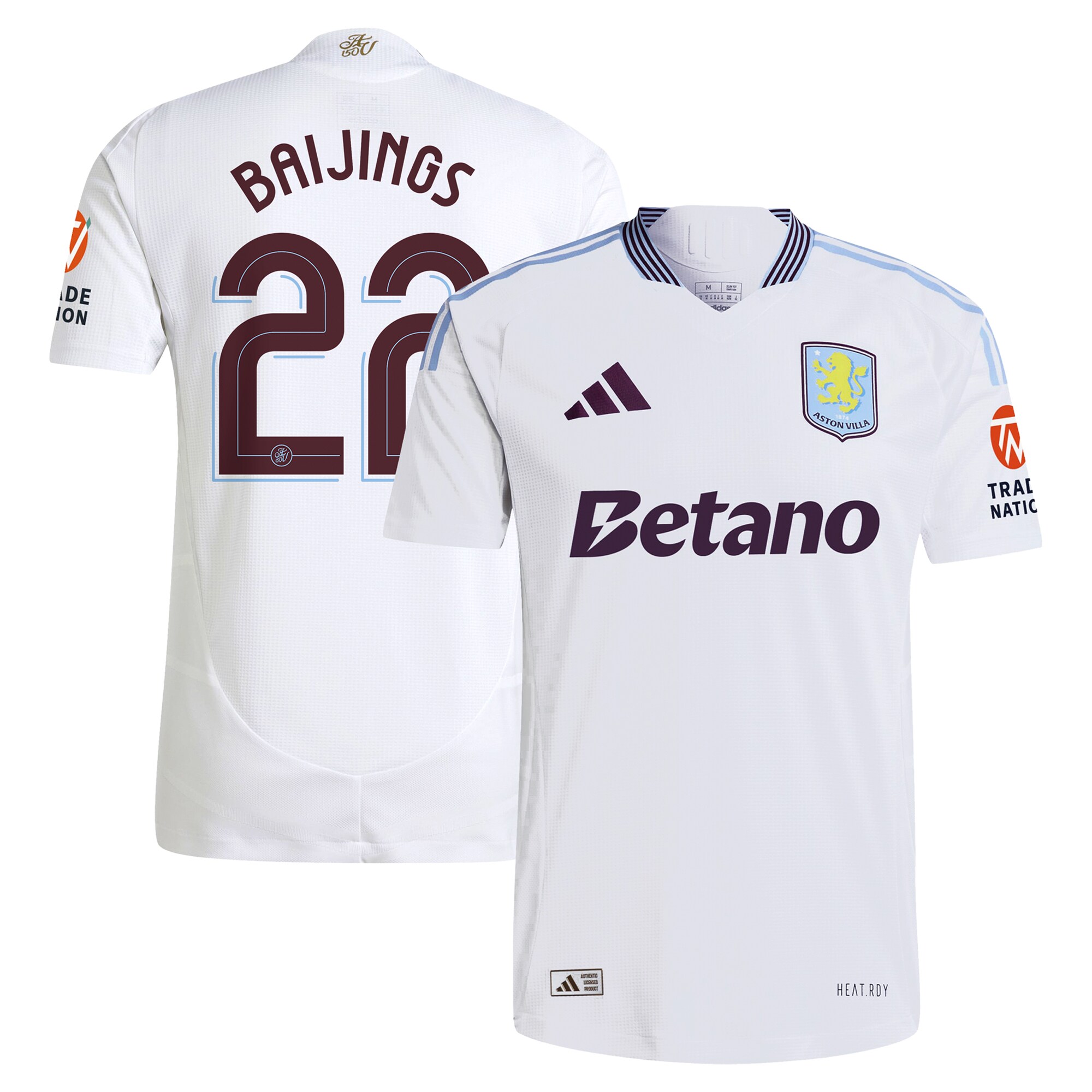 aston villa adidas away authentic shirt 2024-25 with baijings 22 cup printing Collection | Aston Villa Shop Official Jerseys
