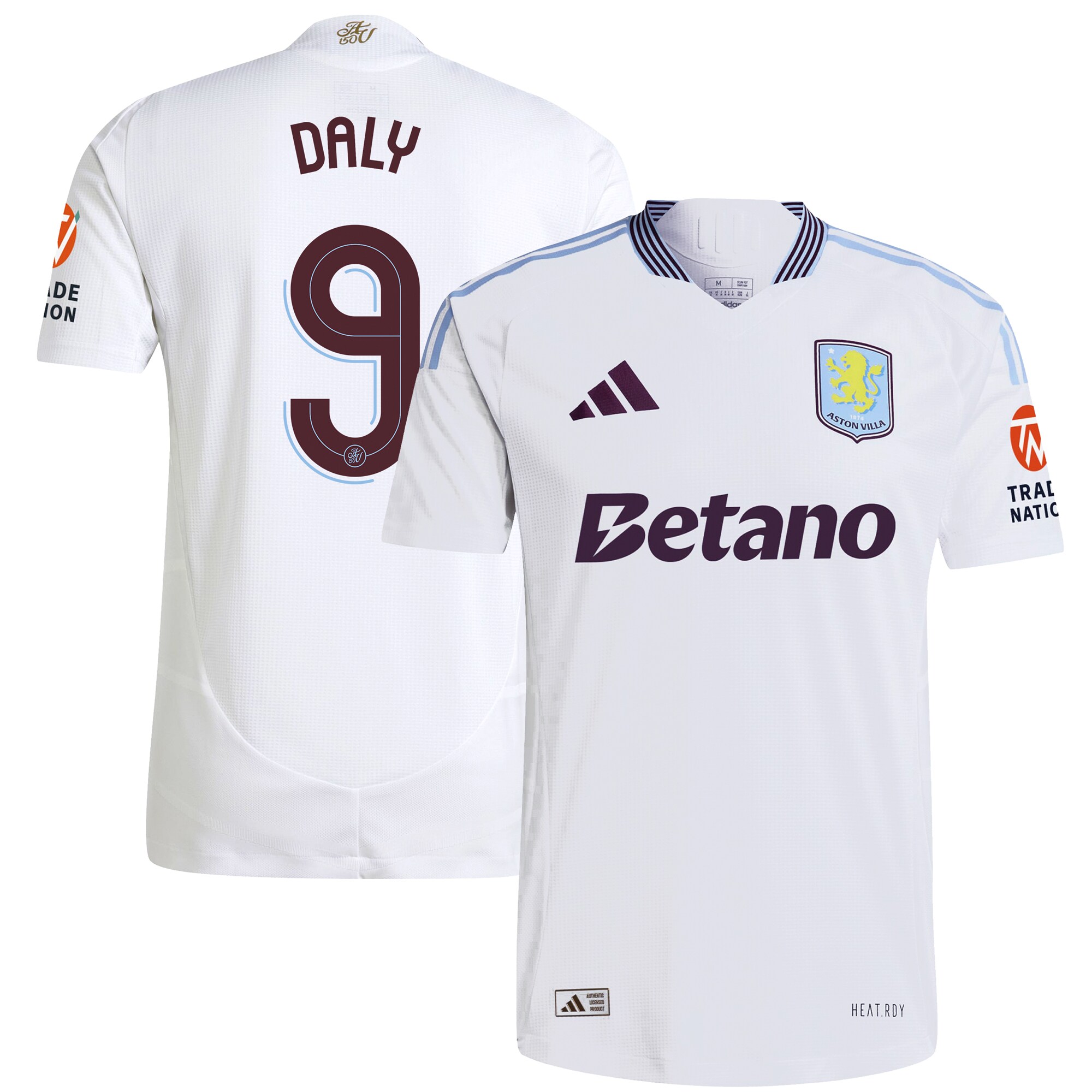 aston villa adidas away authentic shirt 2024-25 with daly 9 cup printing Collection | Aston Villa Shop Official Jerseys