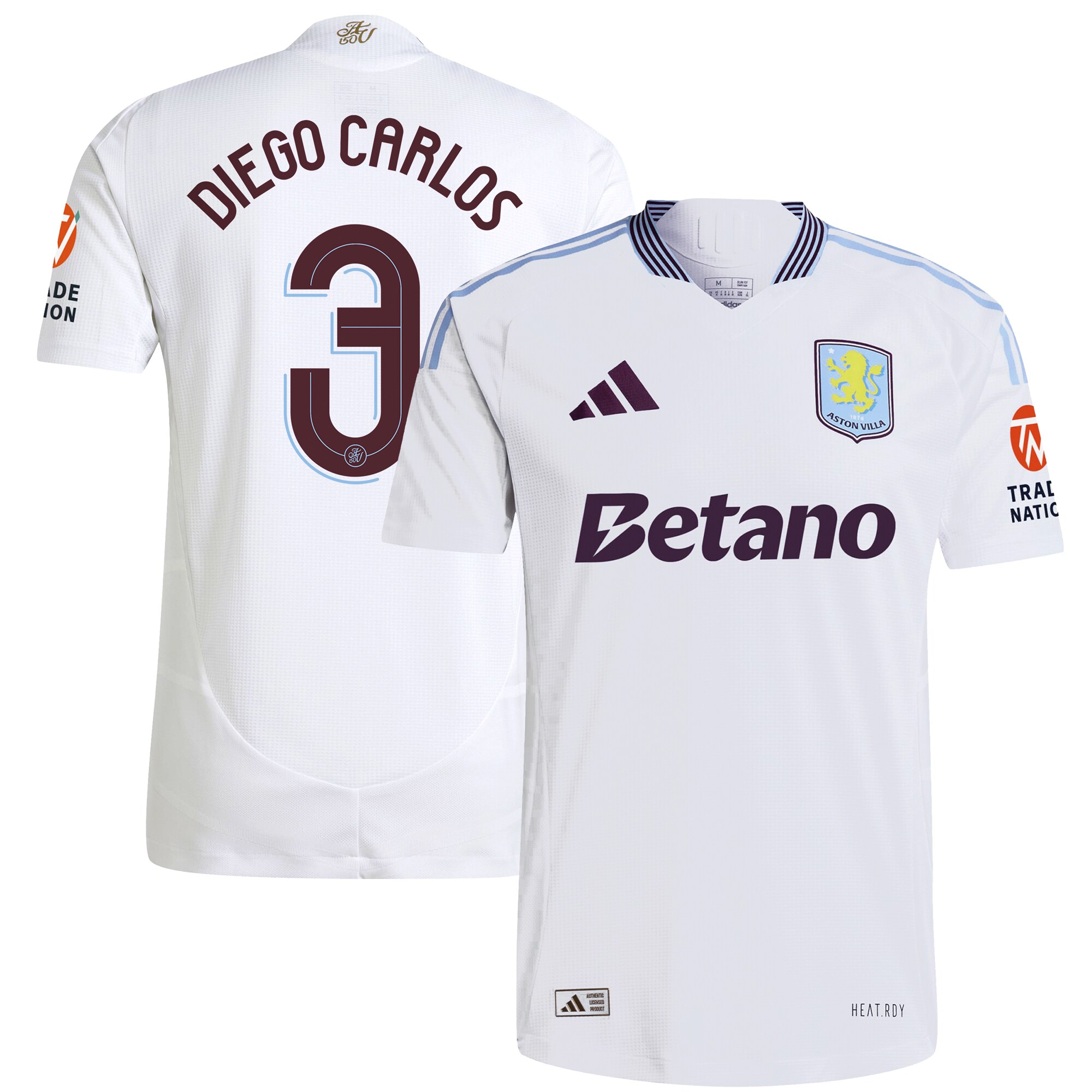 aston villa adidas away authentic shirt 2024-25 with diego carlos 3 cup printing Collection | Aston Villa Shop Official Jerseys