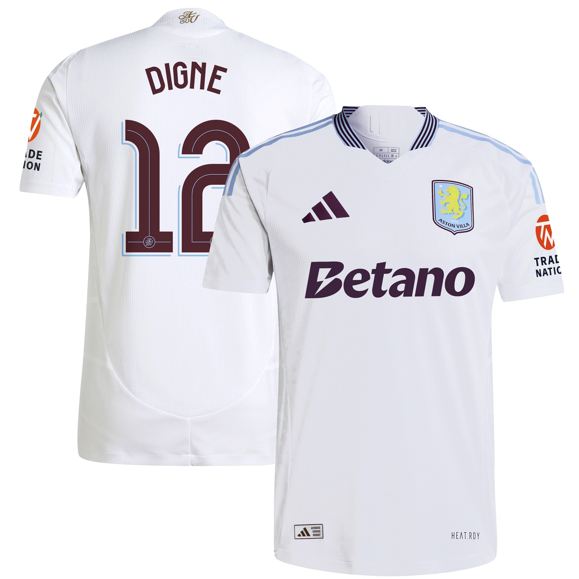aston villa adidas away authentic shirt 2024-25 with digne 12 cup printing Collection | Aston Villa Shop Official Jerseys