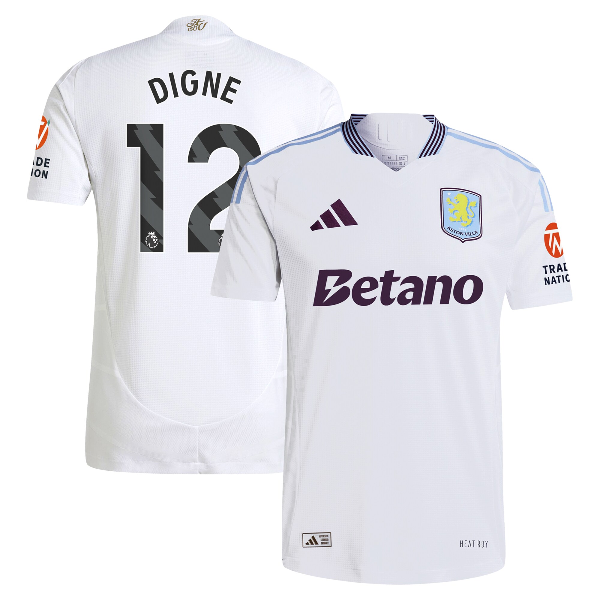 aston villa adidas away authentic shirt 2024-25 with digne 12 printing Collection | Aston Villa Shop Official Jerseys