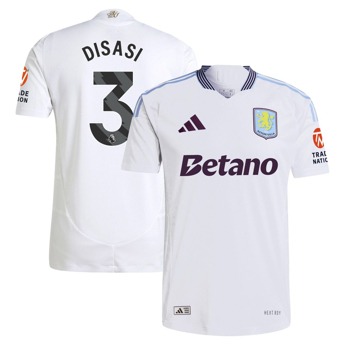 aston villa adidas away authentic shirt 2024-25 with disasi 3 printing Collection | Aston Villa Shop Official Jerseys