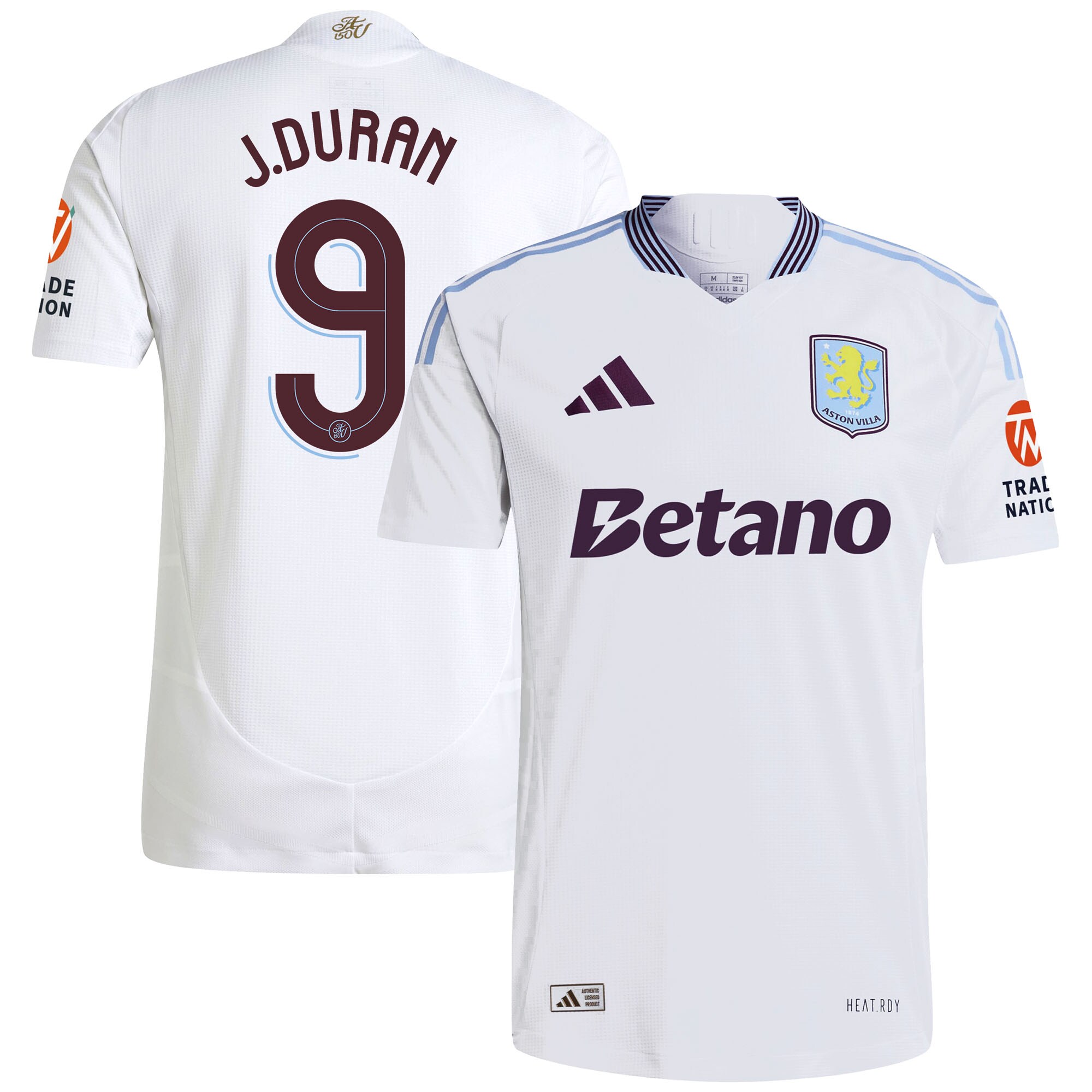 aston villa adidas away authentic shirt 2024-25 with duran 9 cup printing Collection | Aston Villa Shop Official Jerseys