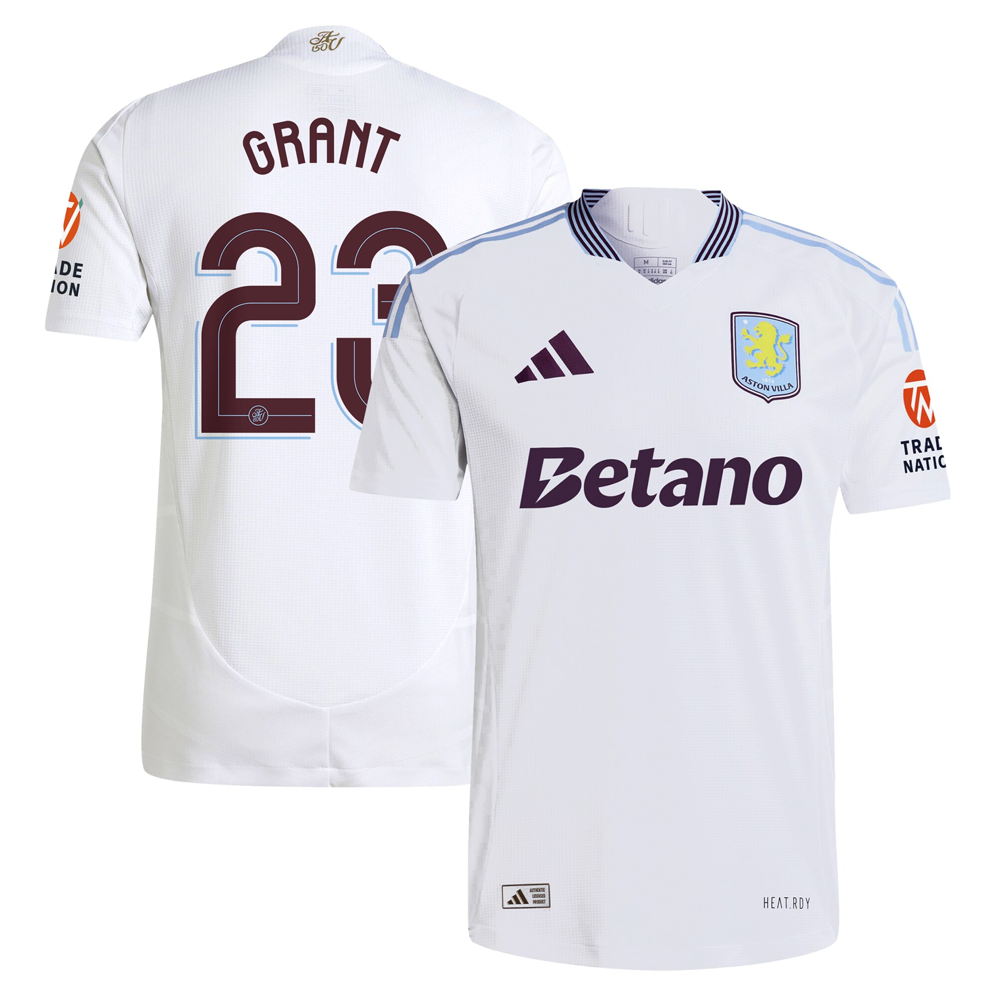 aston villa adidas away authentic shirt 2024-25 with grant 23 cup printing Collection | Aston Villa Shop Official Jerseys