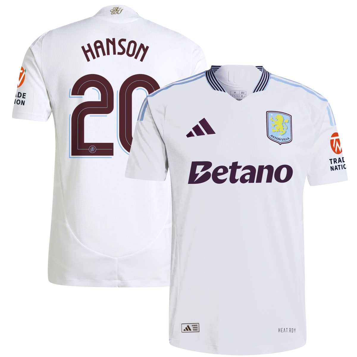 aston villa adidas away authentic shirt 2024-25 with hanson 20 cup printing Collection | Aston Villa Shop Official Jerseys
