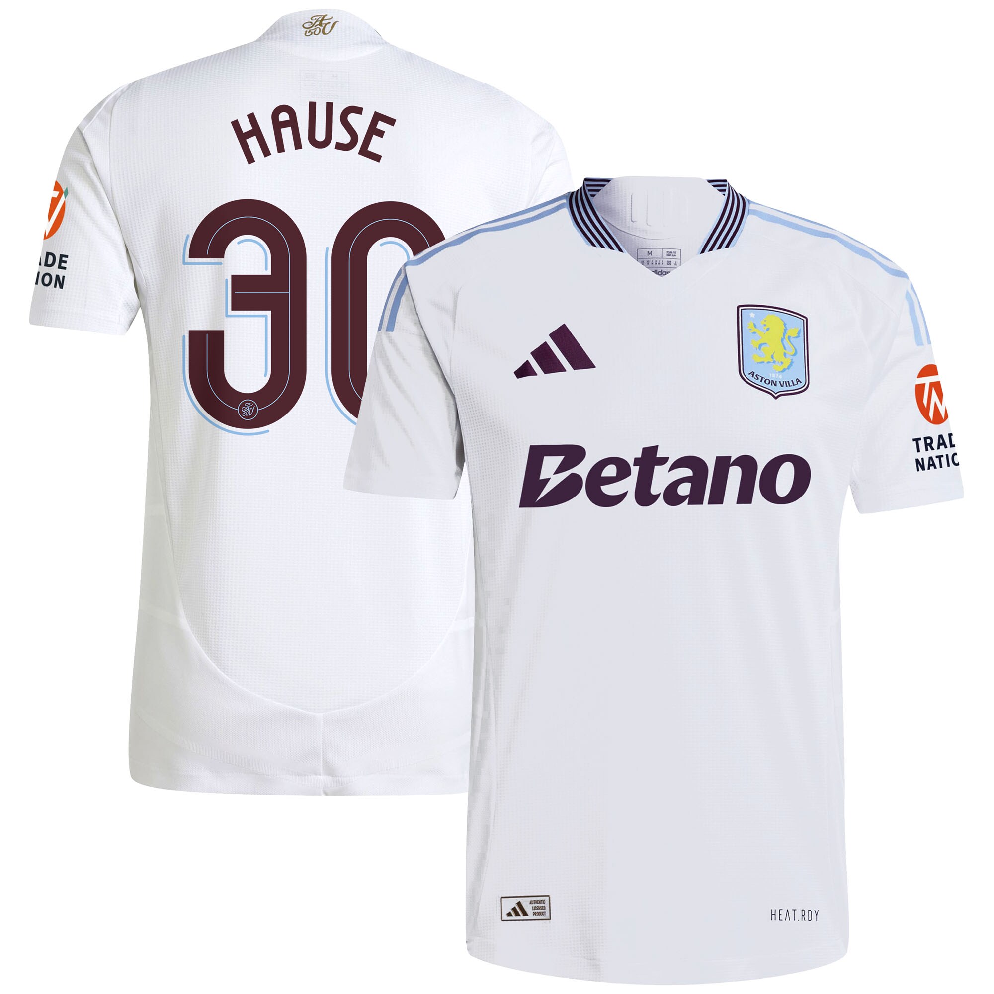 aston villa adidas away authentic shirt 2024-25 with hause 30 cup printing Collection | Aston Villa Shop Official Jerseys