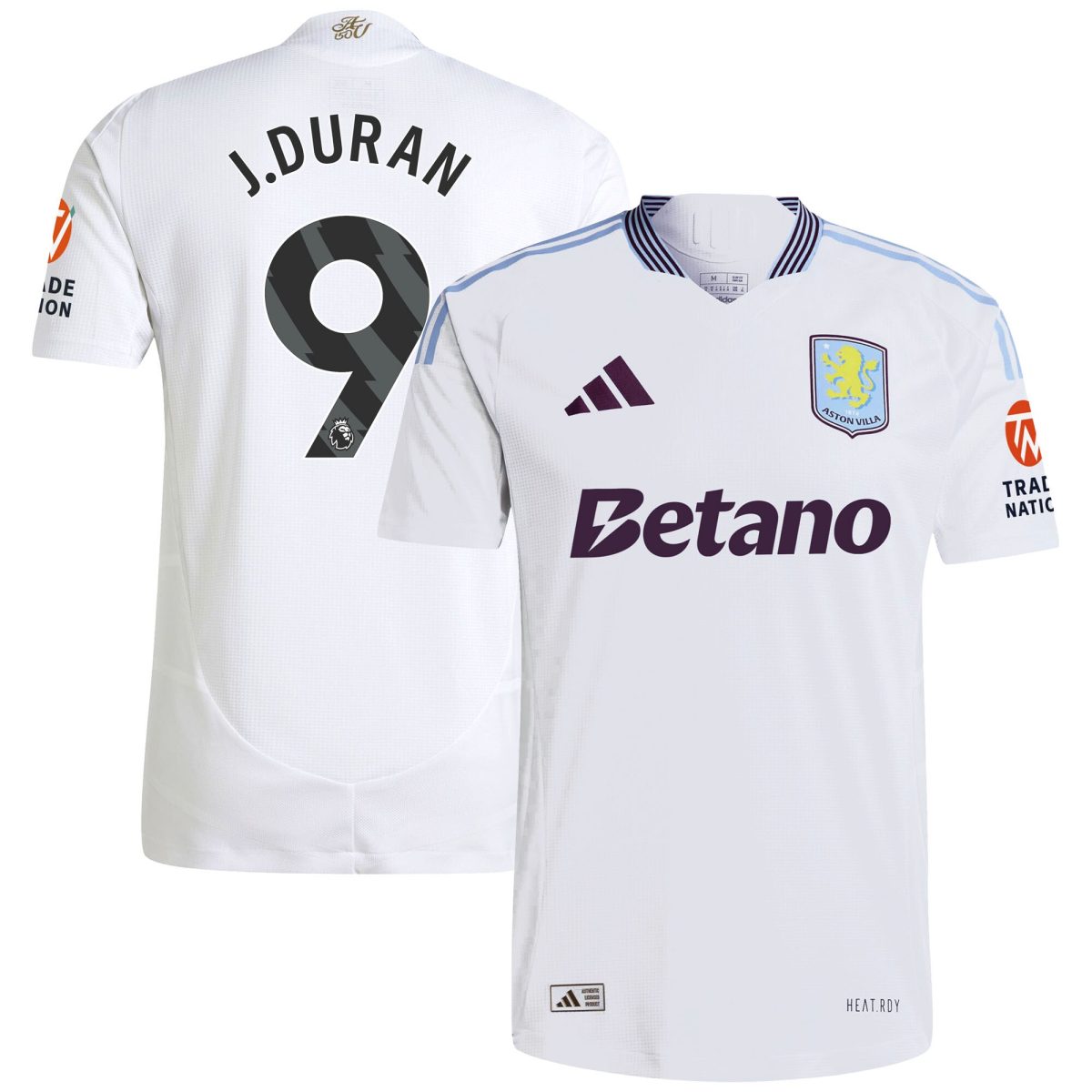 aston villa adidas away authentic shirt 2024-25 with j.duran 9 printing Collection | Aston Villa Shop Official Jerseys