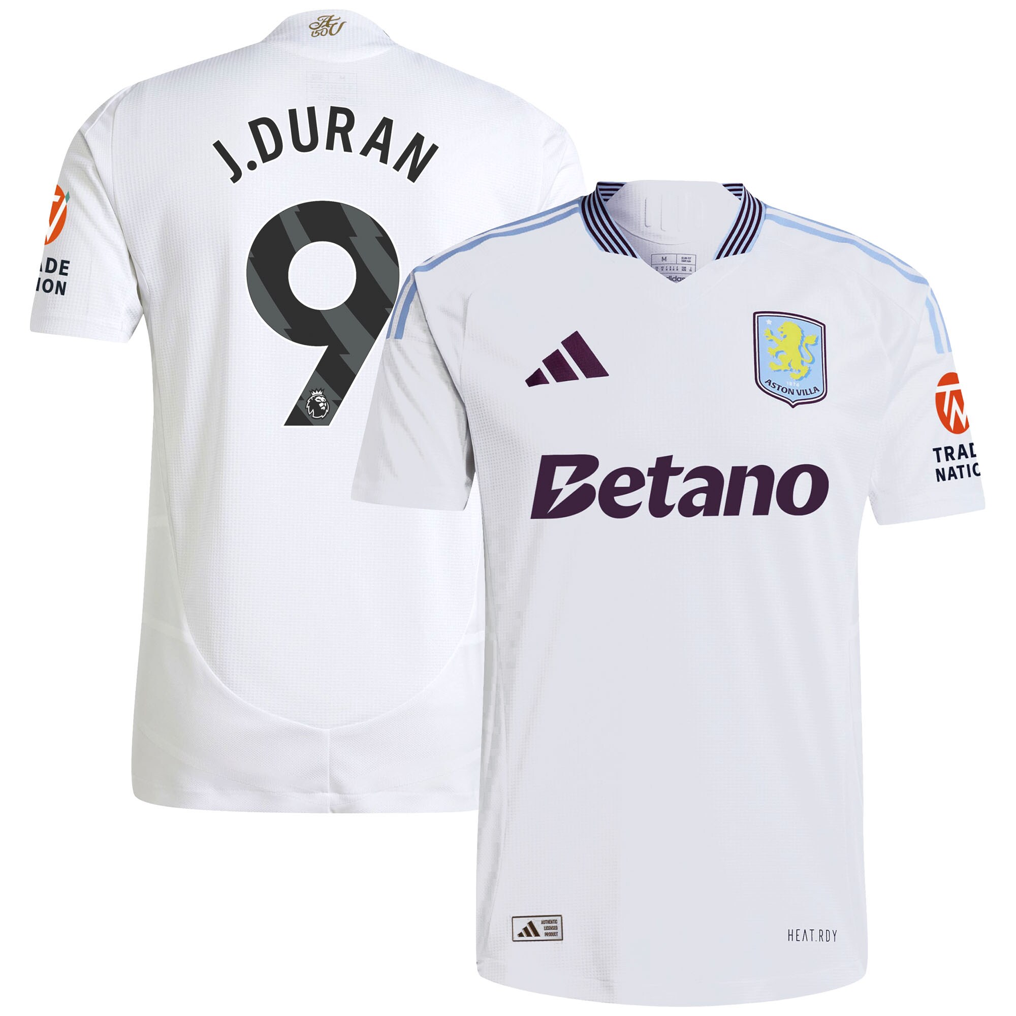 aston villa adidas away authentic shirt 2024-25 with j.duran 9 printing Collection | Aston Villa Shop Official Jerseys