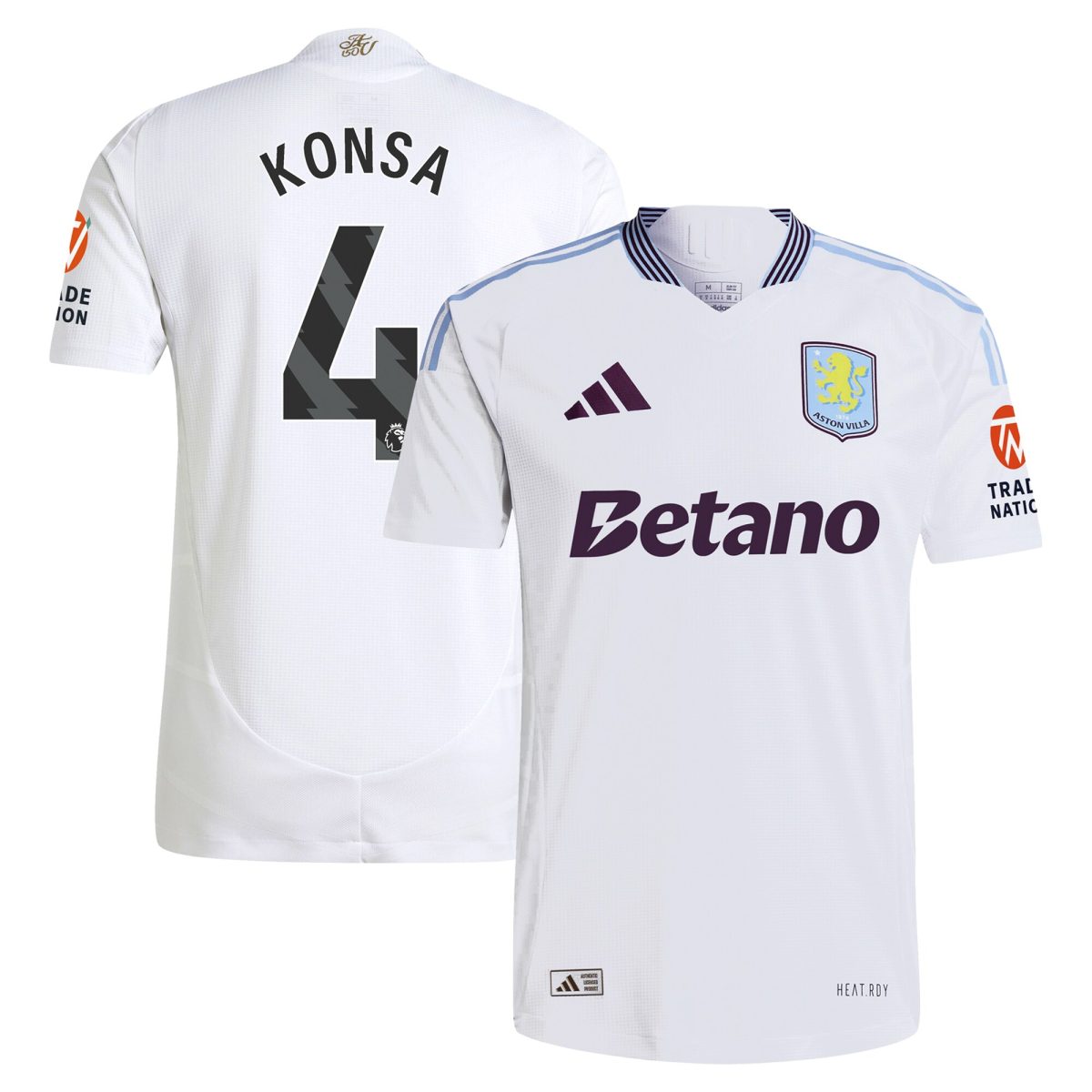 aston villa adidas away authentic shirt 2024-25 with konsa 4 printing Collection | Aston Villa Shop Official Jerseys