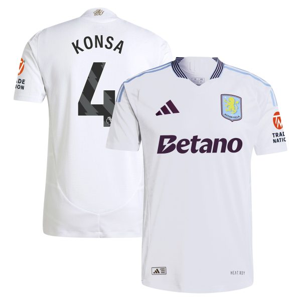 aston villa adidas away authentic shirt 2024-25 with konsa 4 printing Collection | Aston Villa Shop Official Jerseys