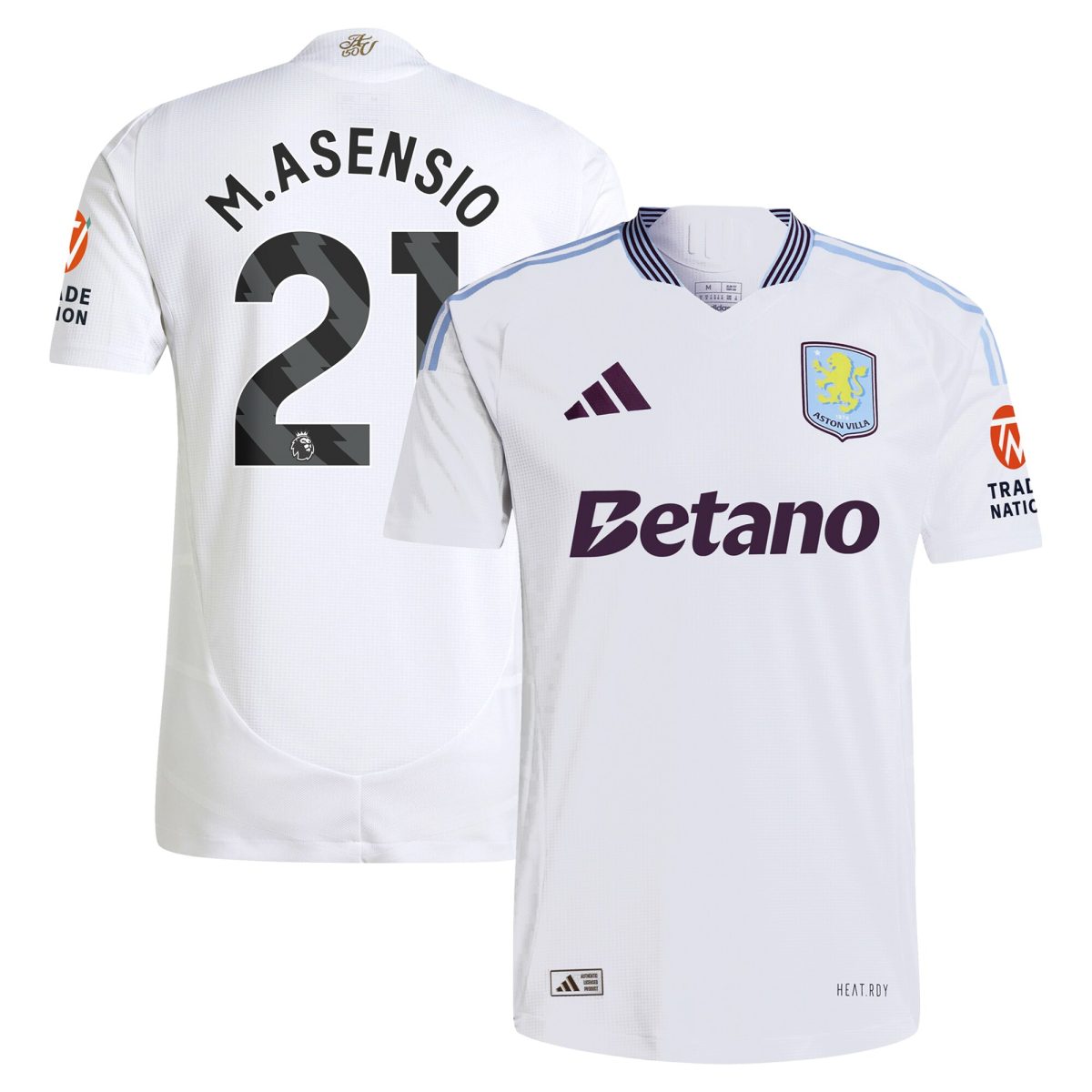 aston villa adidas away authentic shirt 2024-25 with m.asensio 21 printing Collection | Aston Villa Shop Official Jerseys