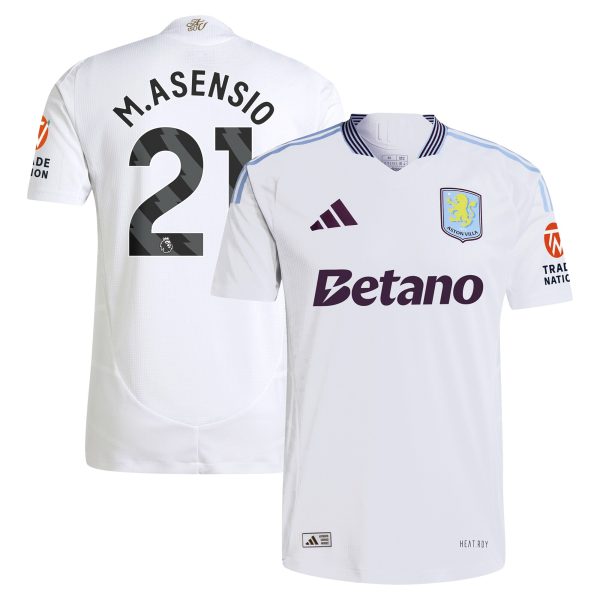 aston villa adidas away authentic shirt 2024-25 with m.asensio 21 printing Collection | Aston Villa Shop Official Jerseys