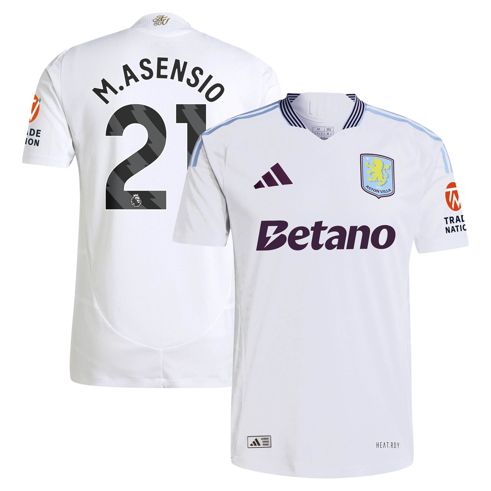 aston villa adidas away authentic shirt 2024-25 with m.asensio 21 printing Collection | Aston Villa Shop Official Jerseys