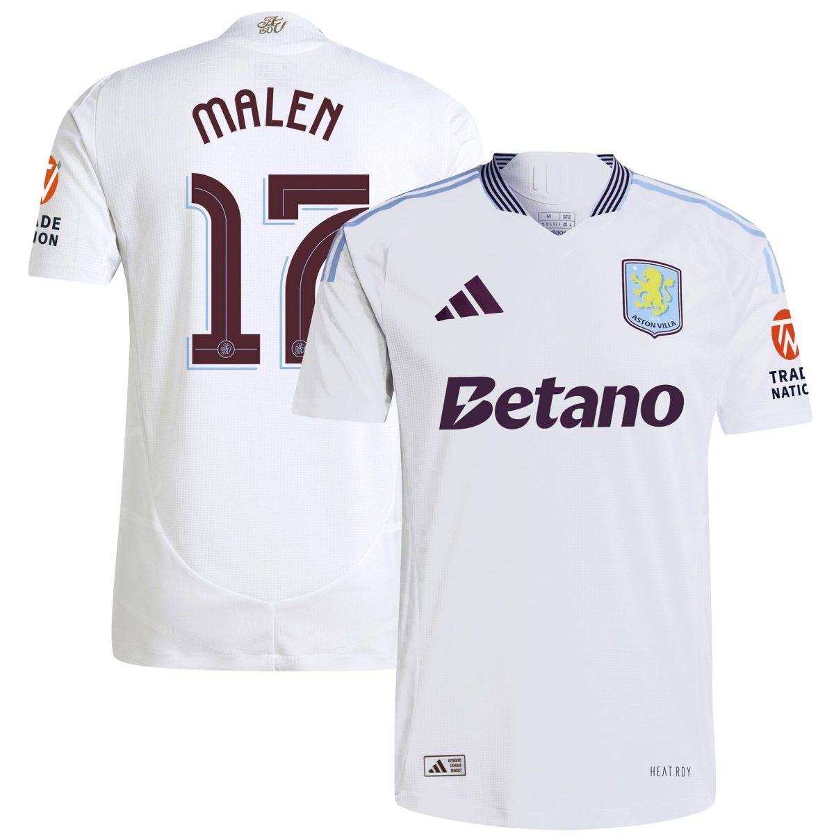 aston villa adidas away authentic shirt 2024-25 with malen 17 cup printing Collection | Aston Villa Shop Official Jerseys