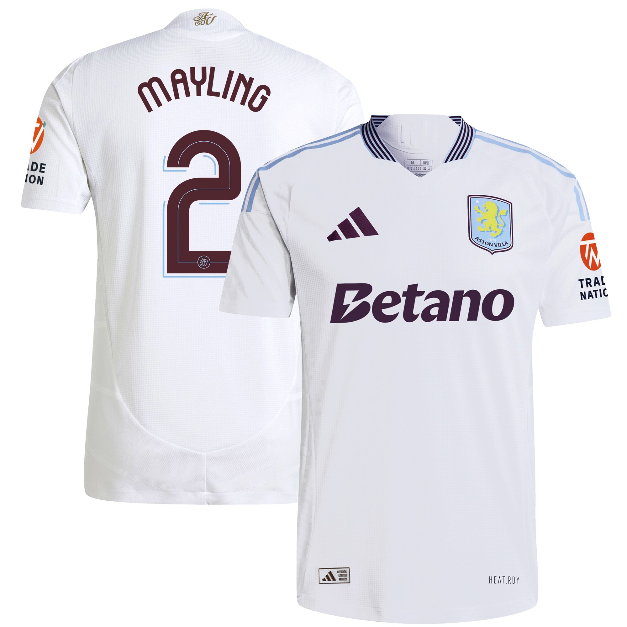 aston villa adidas away authentic shirt 2024-25 with mayling 2 cup printing Collection | Aston Villa Shop Official Jerseys