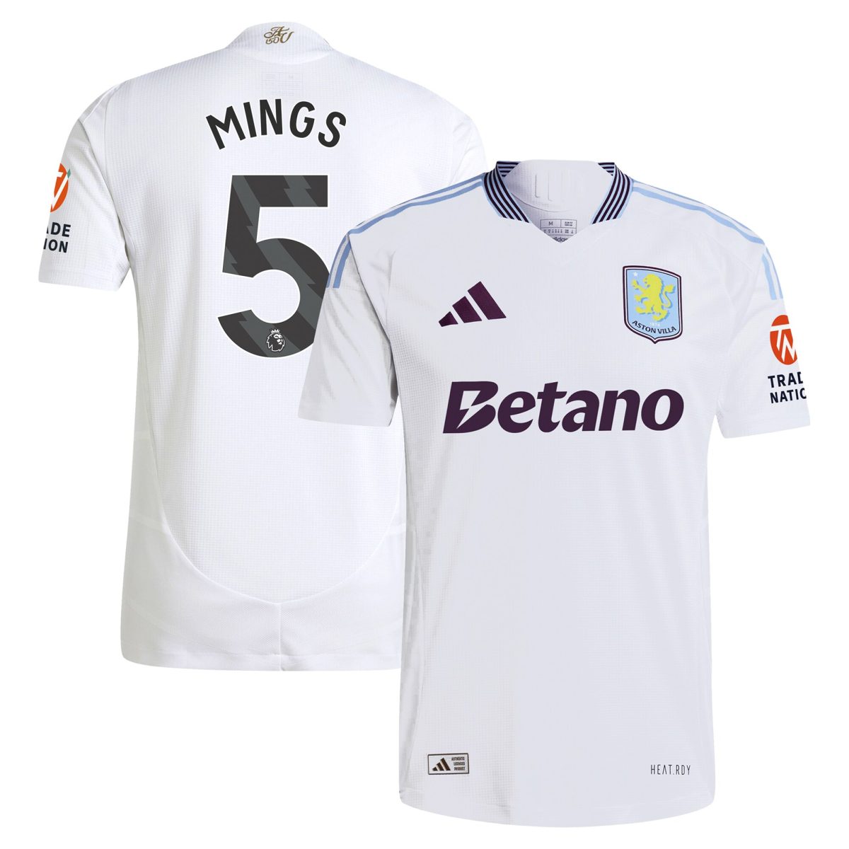 aston villa adidas away authentic shirt 2024-25 with mings 5 printing Collection | Aston Villa Shop Official Jerseys