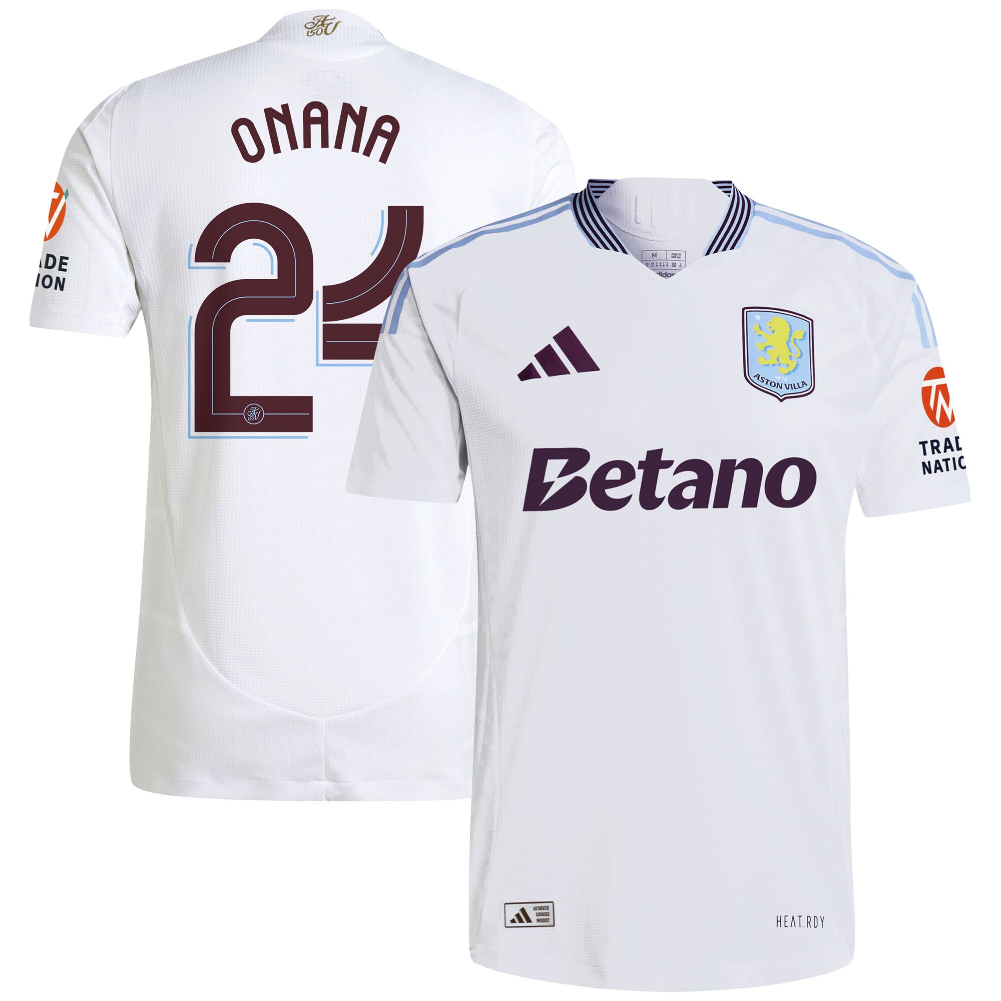 aston villa adidas away authentic shirt 2024-25 with onana 24 cup printing Collection | Aston Villa Shop Official Jerseys