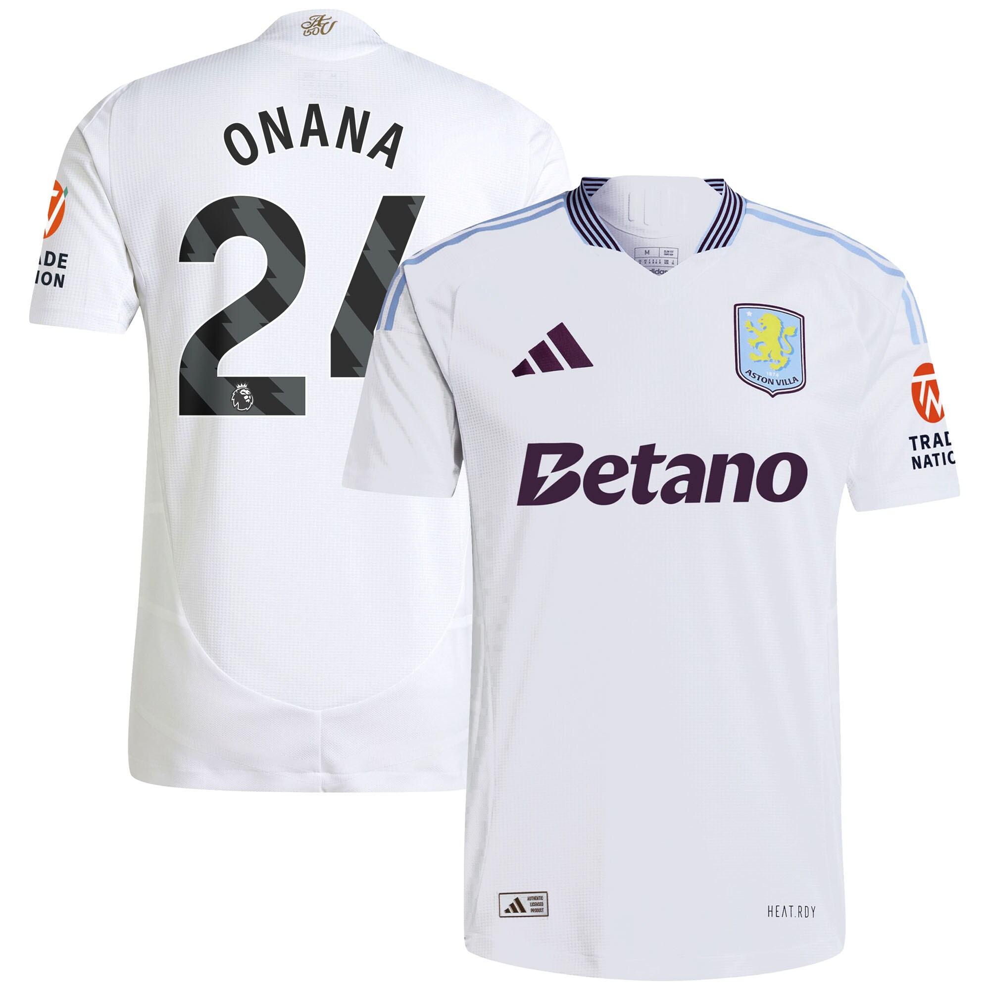 aston villa adidas away authentic shirt 2024-25 with onana 24 printing Collection | Aston Villa Shop Official Jerseys