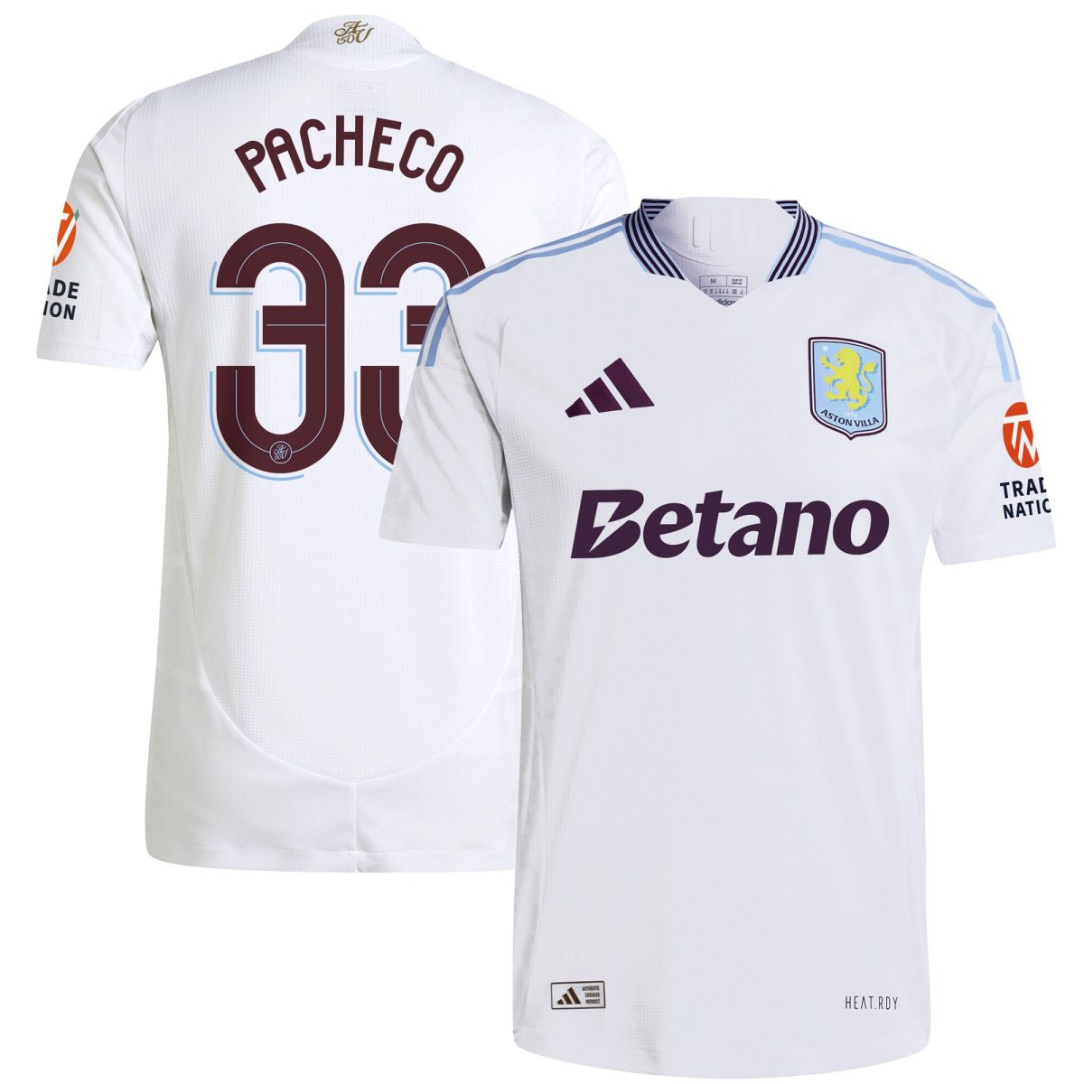 aston villa adidas away authentic shirt 2024-25 with pacheco 33 cup printing Collection | Aston Villa Shop Official Jerseys