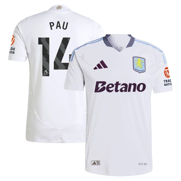 aston villa adidas away authentic shirt 2024-25 with pau 14 printing Collection | Aston Villa Shop Official Jerseys