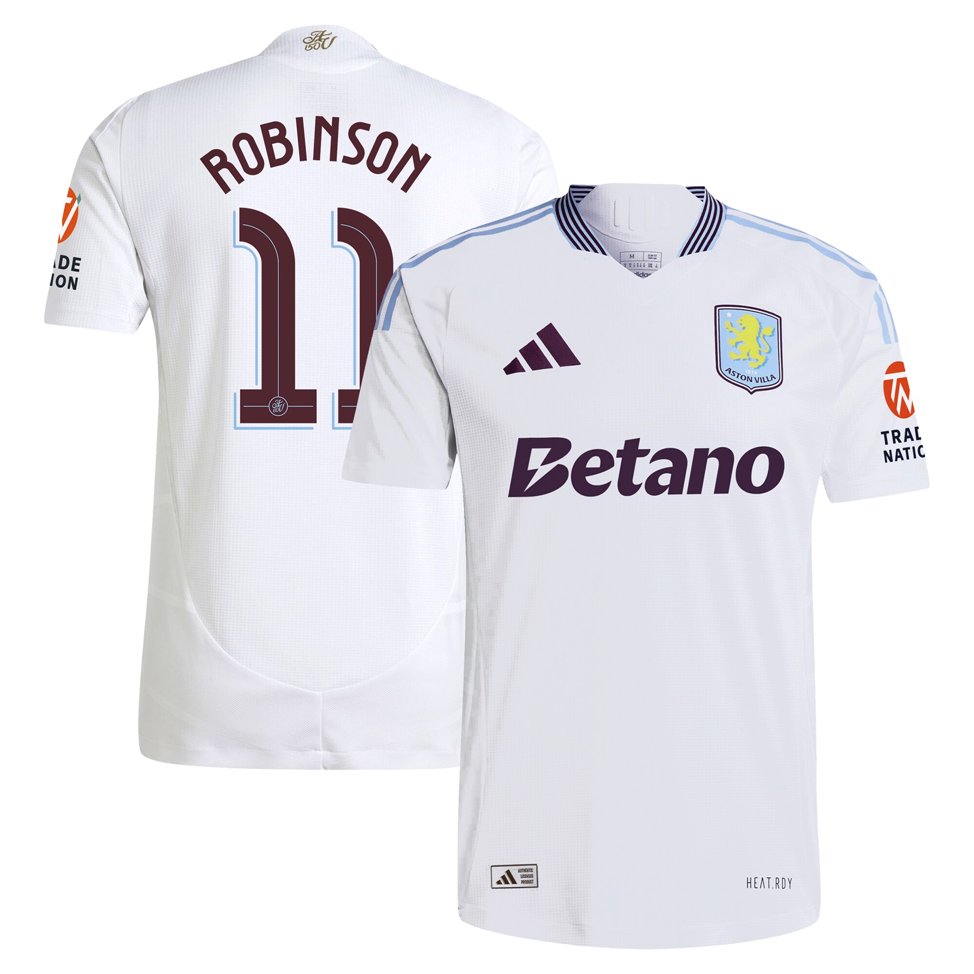aston villa adidas away authentic shirt 2024-25 with robinson 11 cup printing Collection | Aston Villa Shop Official Jerseys