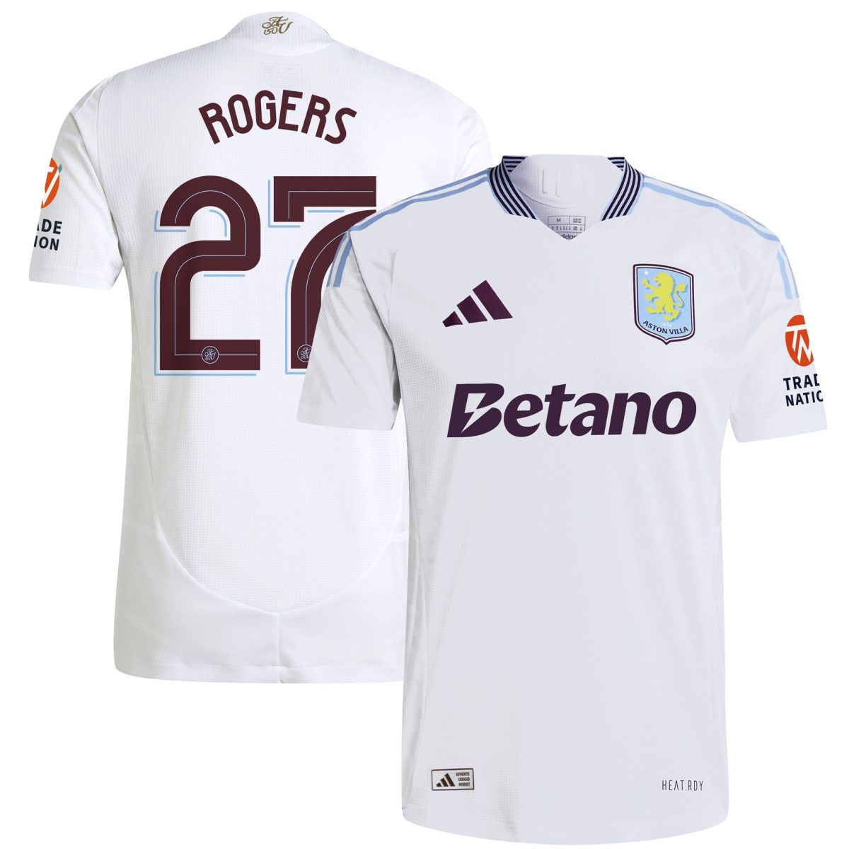 aston villa adidas away authentic shirt 2024-25 with rogers 27 cup printing Collection | Aston Villa Shop Official Jerseys