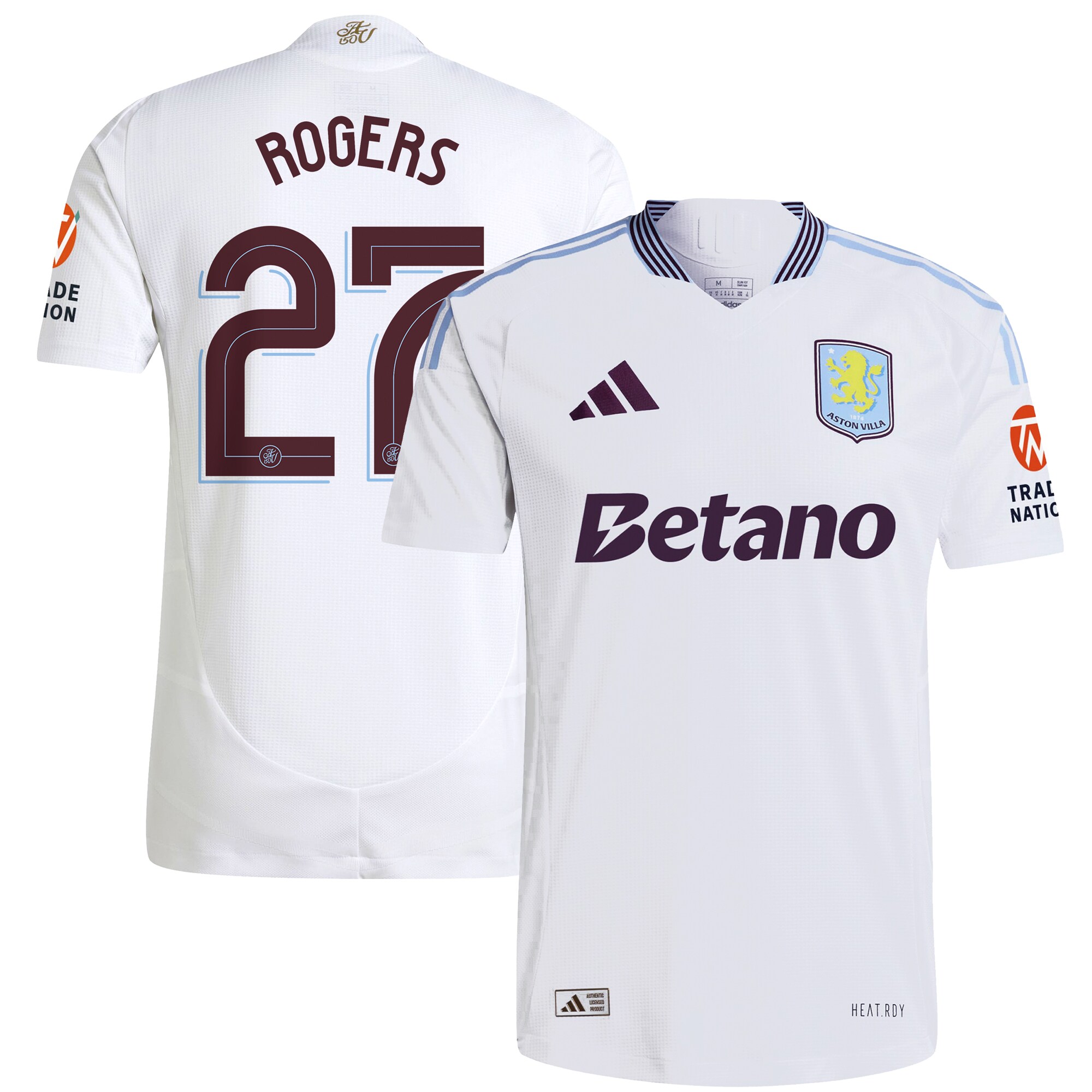 aston villa adidas away authentic shirt 2024-25 with rogers 27 cup printing Collection | Aston Villa Shop Official Jerseys
