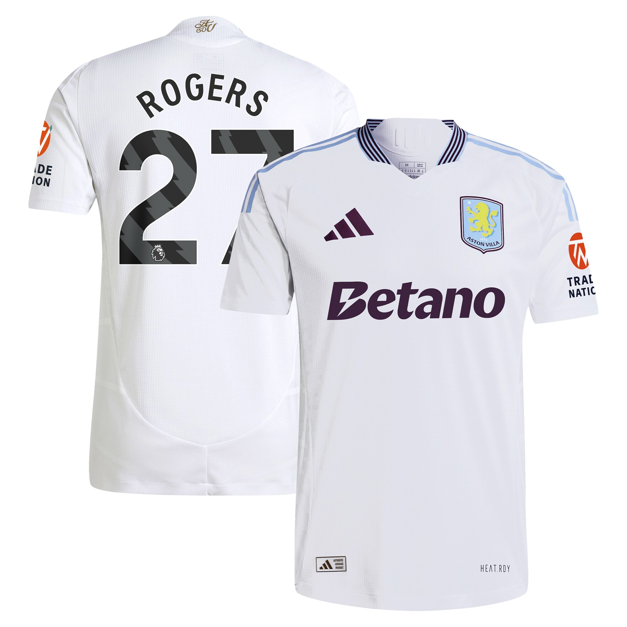 aston villa adidas away authentic shirt 2024-25 with rogers 27 printing Collection | Aston Villa Shop Official Jerseys