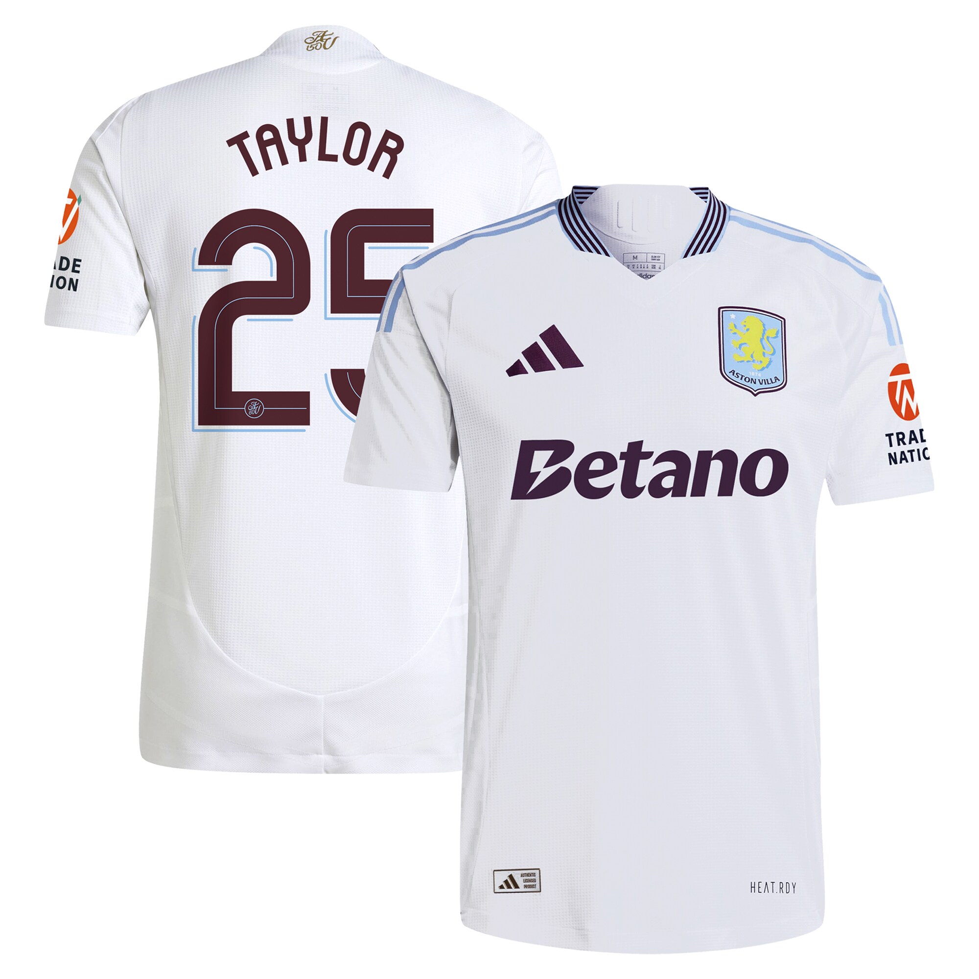 aston villa adidas away authentic shirt 2024-25 with taylor 25 cup printing Collection | Aston Villa Shop Official Jerseys