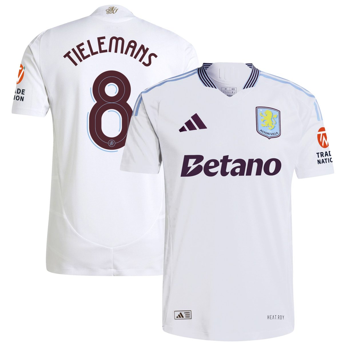 aston villa adidas away authentic shirt 2024-25 with tielemans 8 cup printing Collection | Aston Villa Shop Official Jerseys