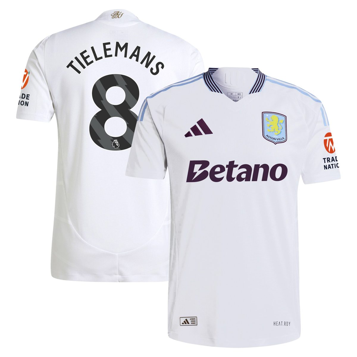 aston villa adidas away authentic shirt 2024-25 with tielemans 8 printing Collection | Aston Villa Shop Official Jerseys