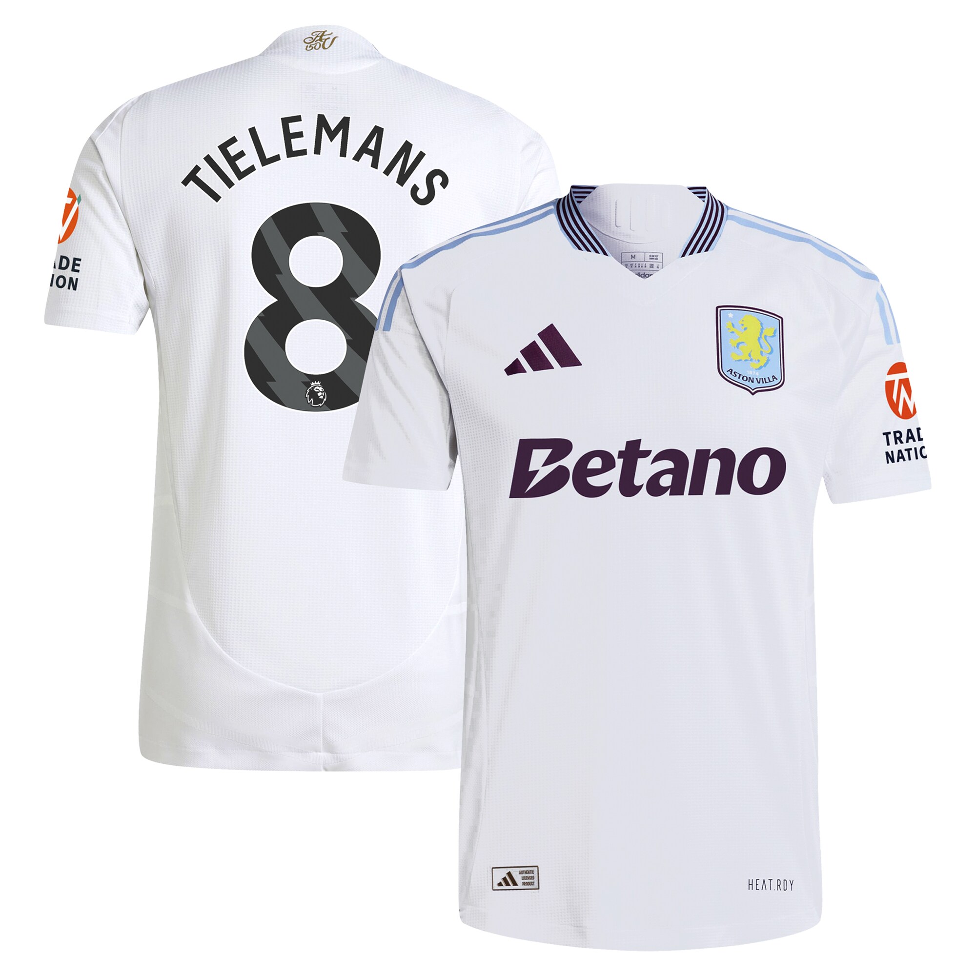 aston villa adidas away authentic shirt 2024-25 with tielemans 8 printing Collection | Aston Villa Shop Official Jerseys