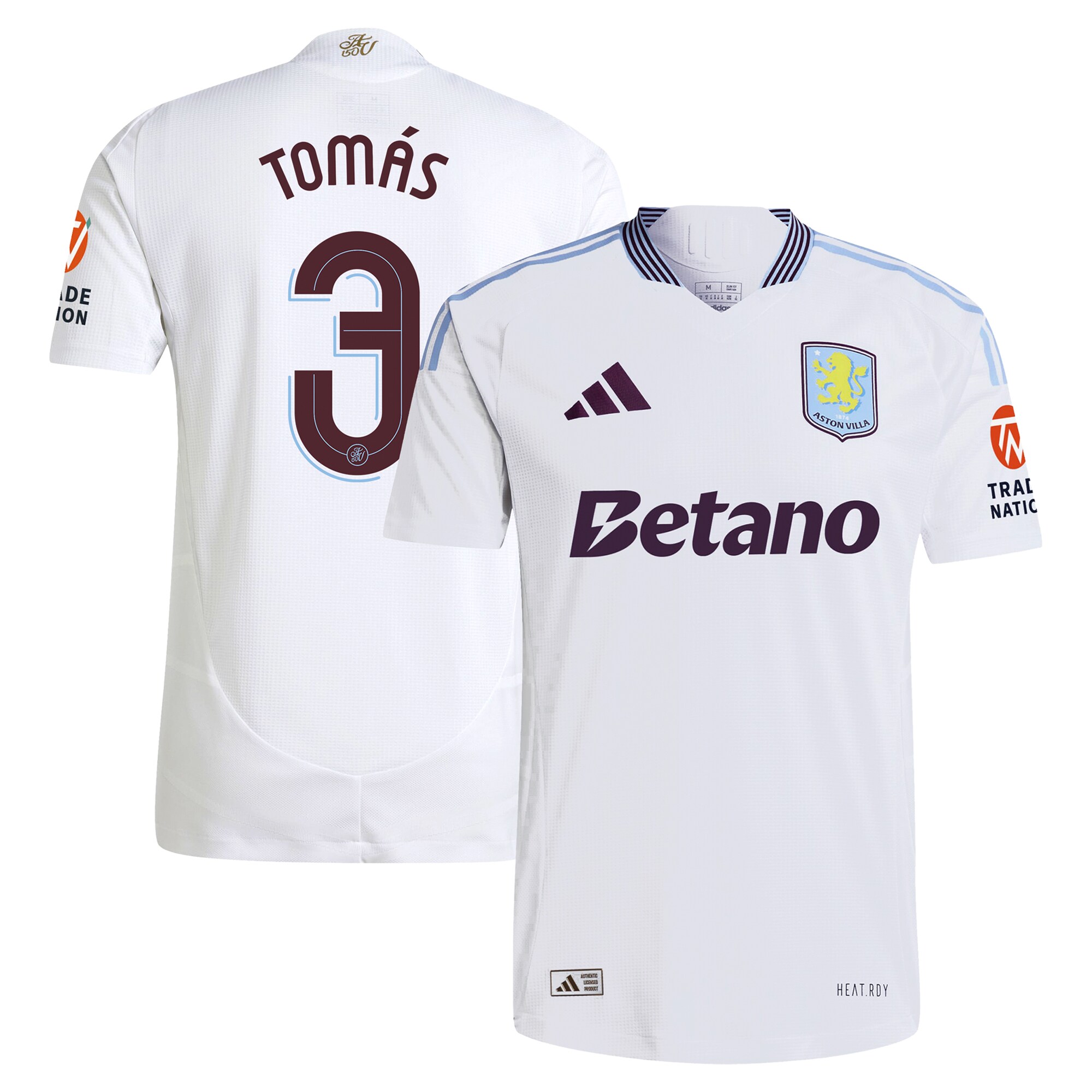 aston villa adidas away authentic shirt 2024-25 with tomás 3 cup printing Collection | Aston Villa Shop Official Jerseys
