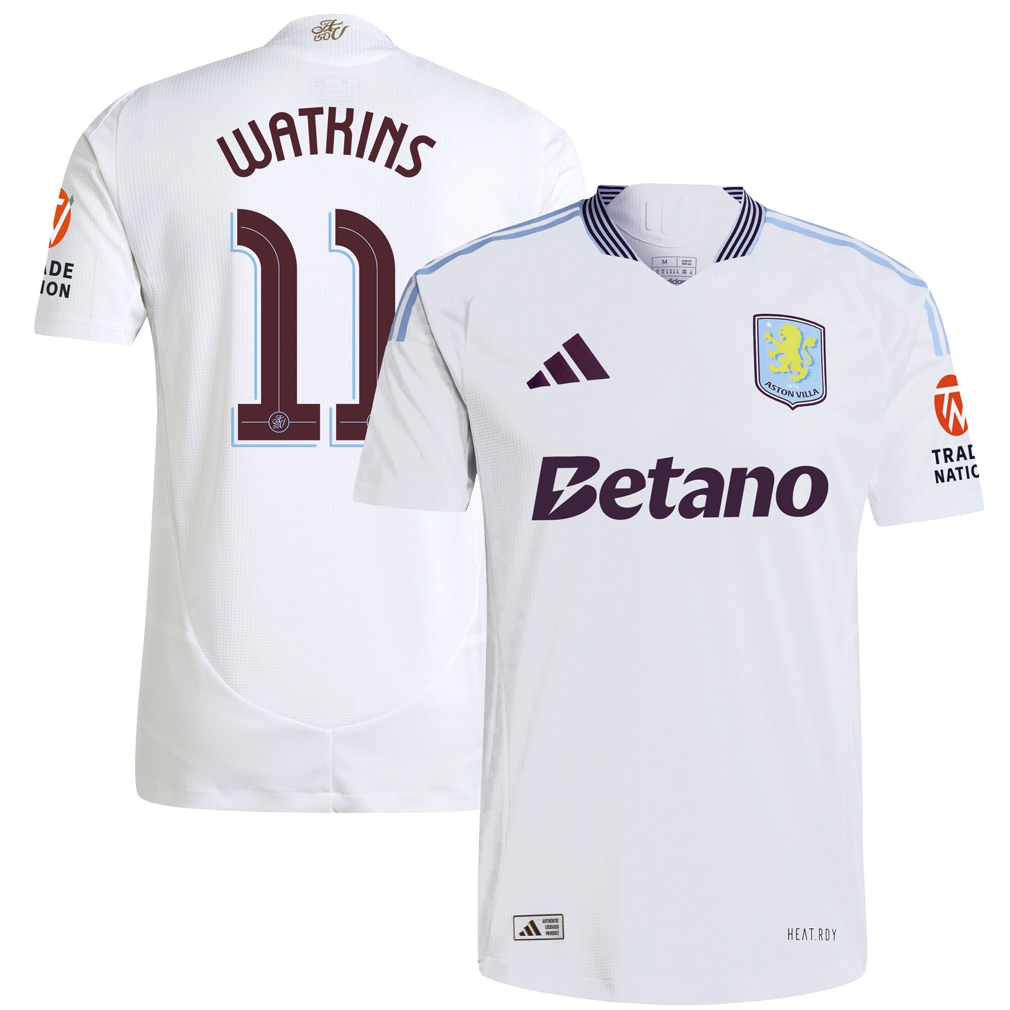 aston villa adidas away authentic shirt 2024-25 with watkins 11 cup printing Collection | Aston Villa Shop Official Jerseys