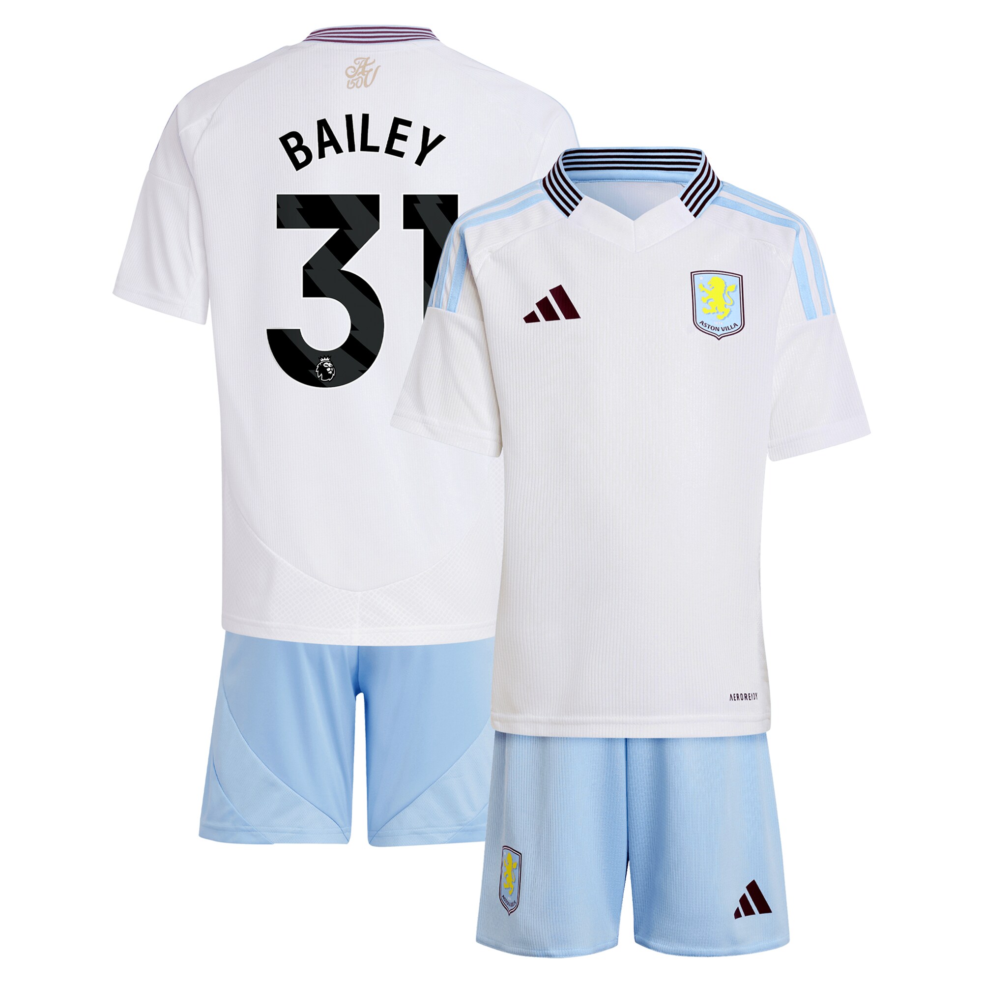 aston villa adidas away mini kit 2024-25 with bailey 31 printing Collection | Aston Villa Shop Official Jerseys