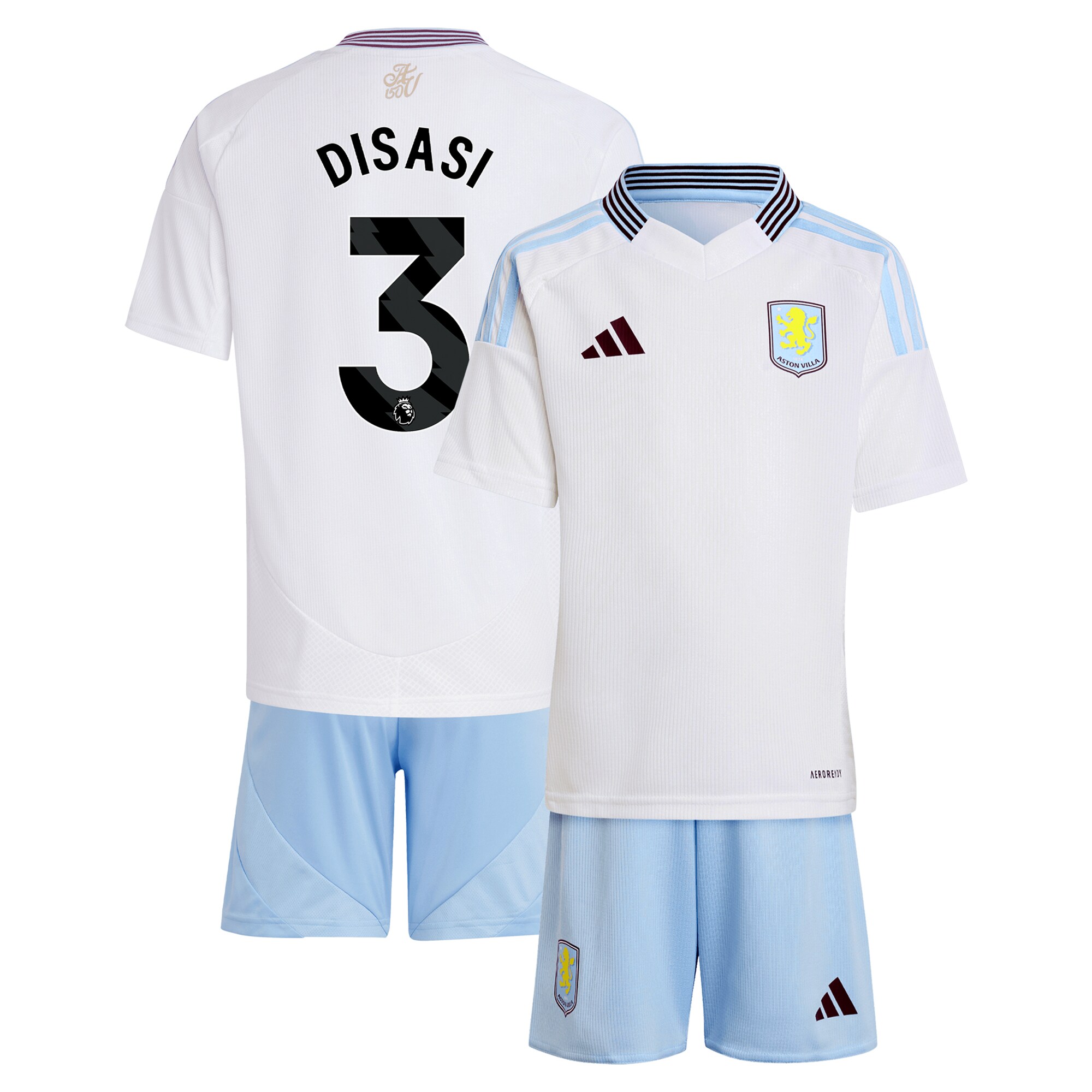 aston villa adidas away mini kit 2024-25 with disasi 3 printing Collection | Aston Villa Shop Official Jerseys