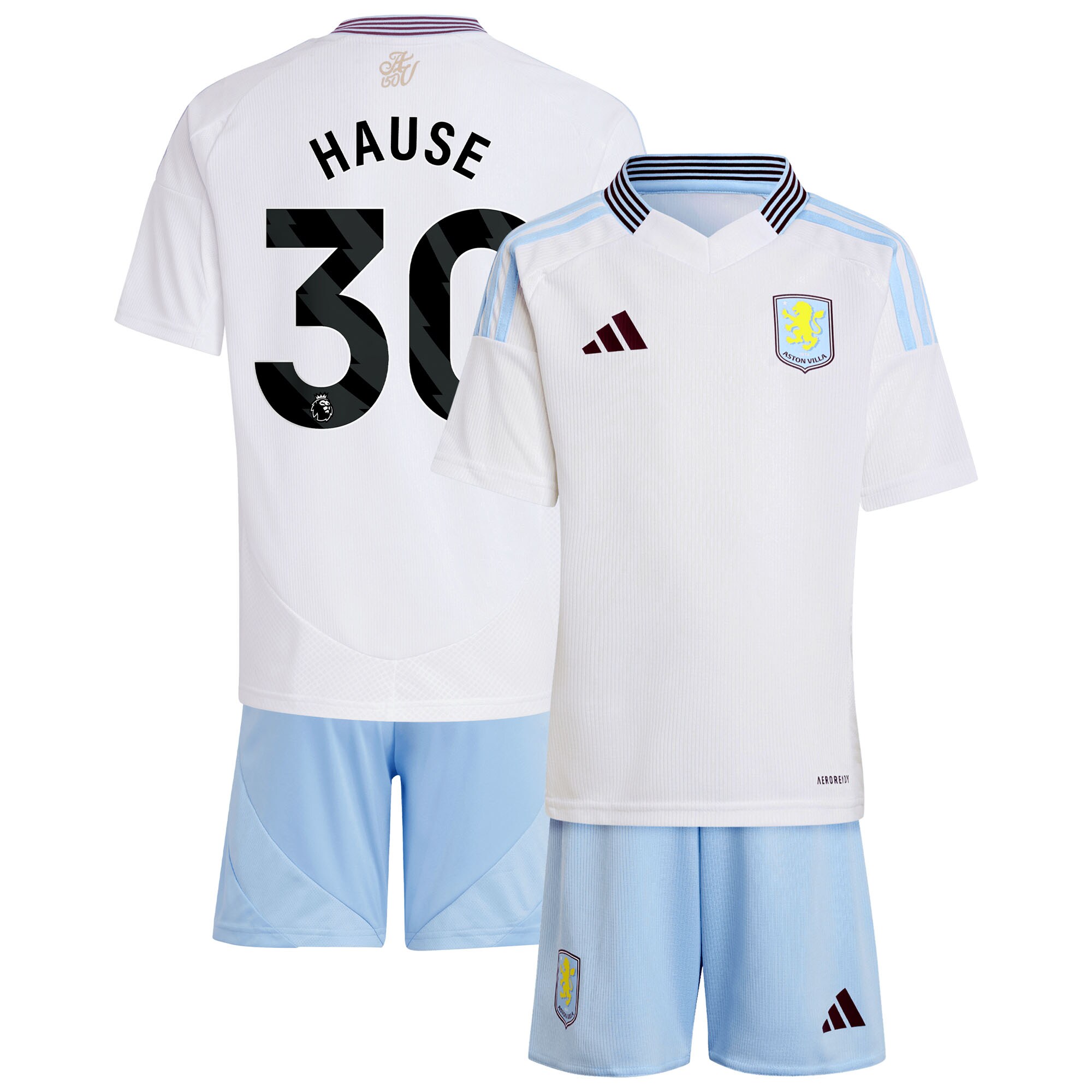 aston villa adidas away mini kit 2024-25 with hause 30 printing Collection | Aston Villa Shop Official Jerseys