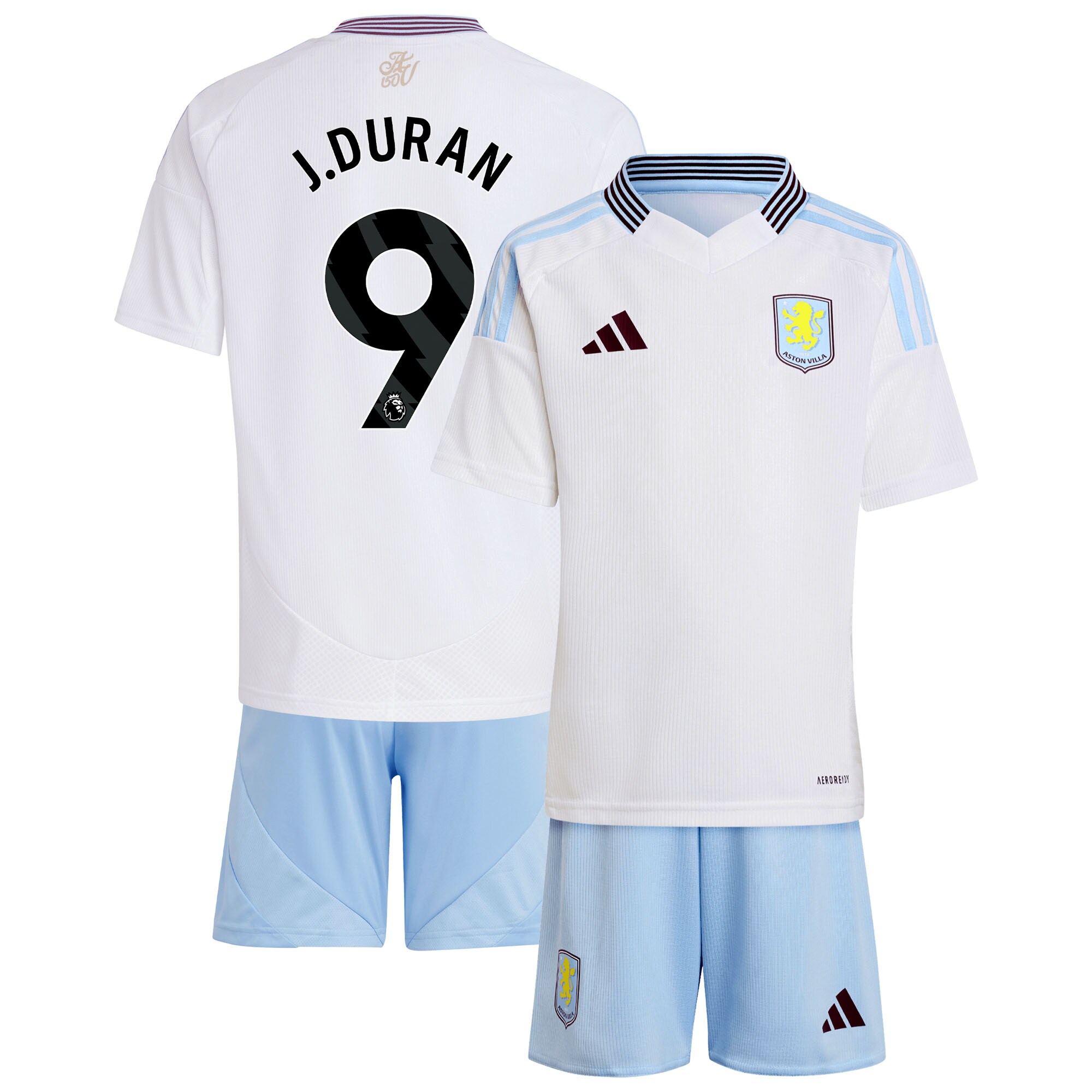 aston villa adidas away mini kit 2024-25 with j.duran 9 printing Collection | Aston Villa Shop Official Jerseys