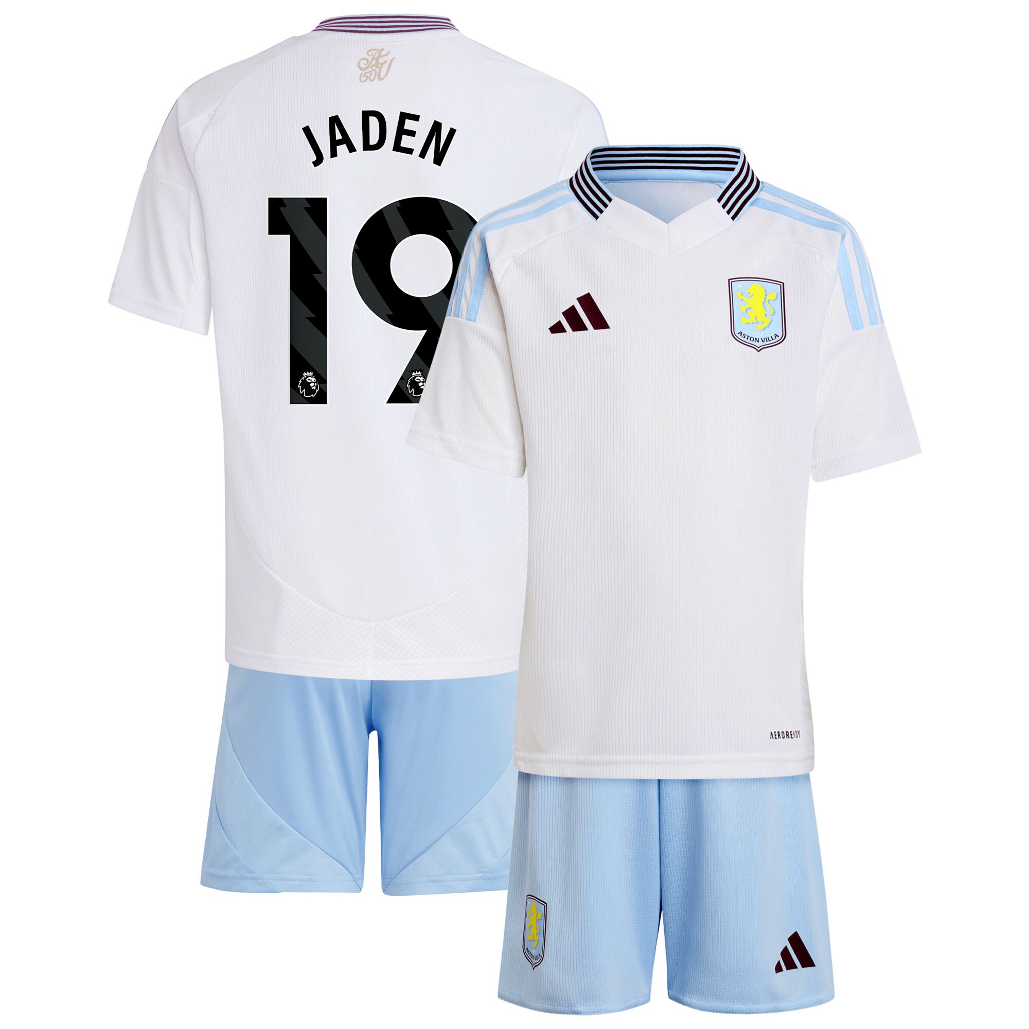 aston villa adidas away mini kit 2024-25 with jaden 19 printing Collection | Aston Villa Shop Official Jerseys