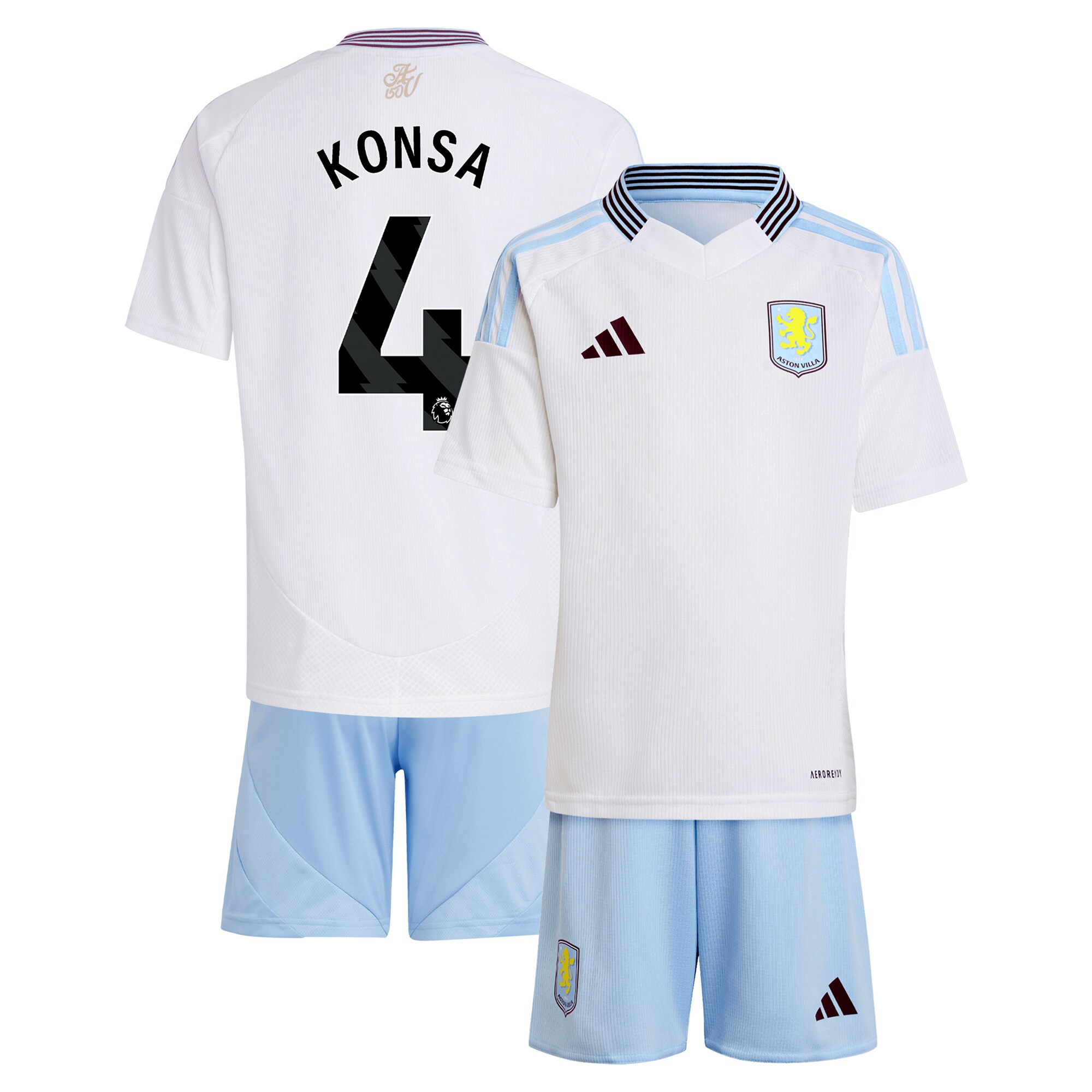 aston villa adidas away mini kit 2024-25 with konsa 4 printing Collection | Aston Villa Shop Official Jerseys