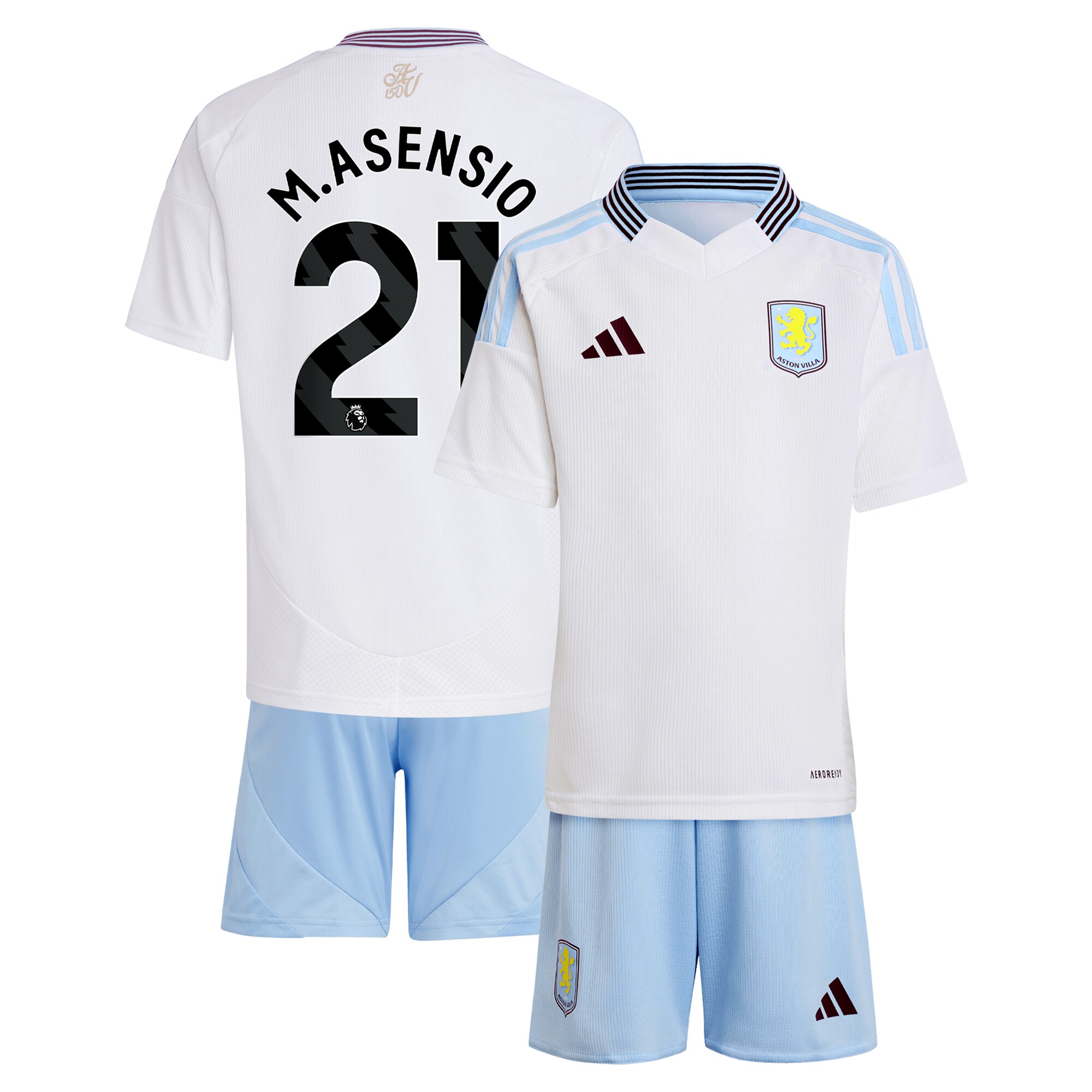 aston villa adidas away mini kit 2024-25 with m.asensio 21 printing Collection | Aston Villa Shop Official Jerseys
