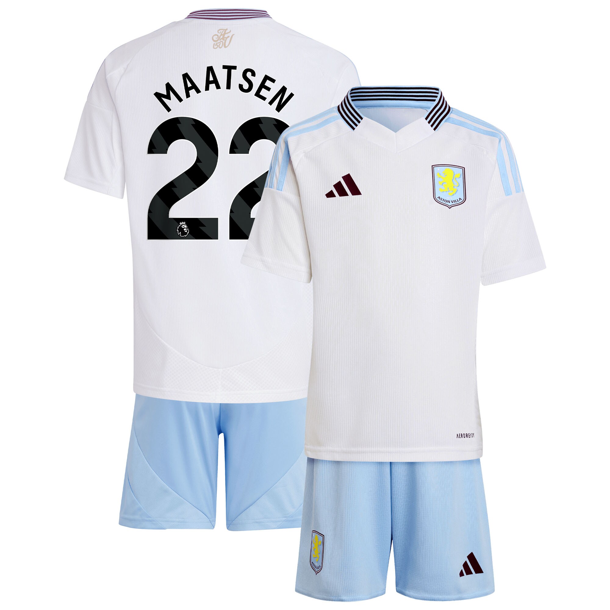 aston villa adidas away mini kit 2024-25 with maatsen 22 printing Collection | Aston Villa Shop Official Jerseys