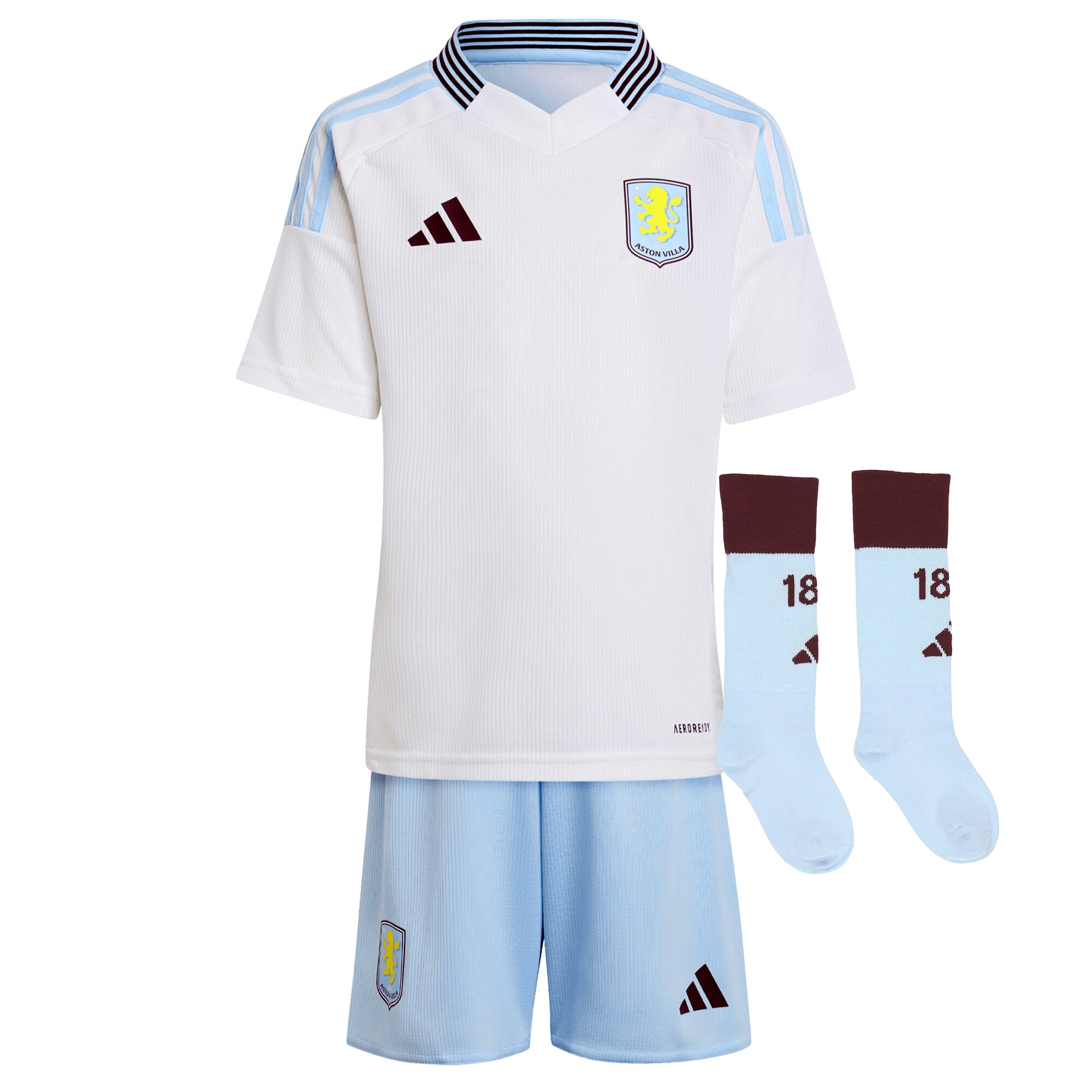 aston villa adidas away mini kit 2024-25 with malen 17 printing Collection | Aston Villa Shop Official Jerseys
