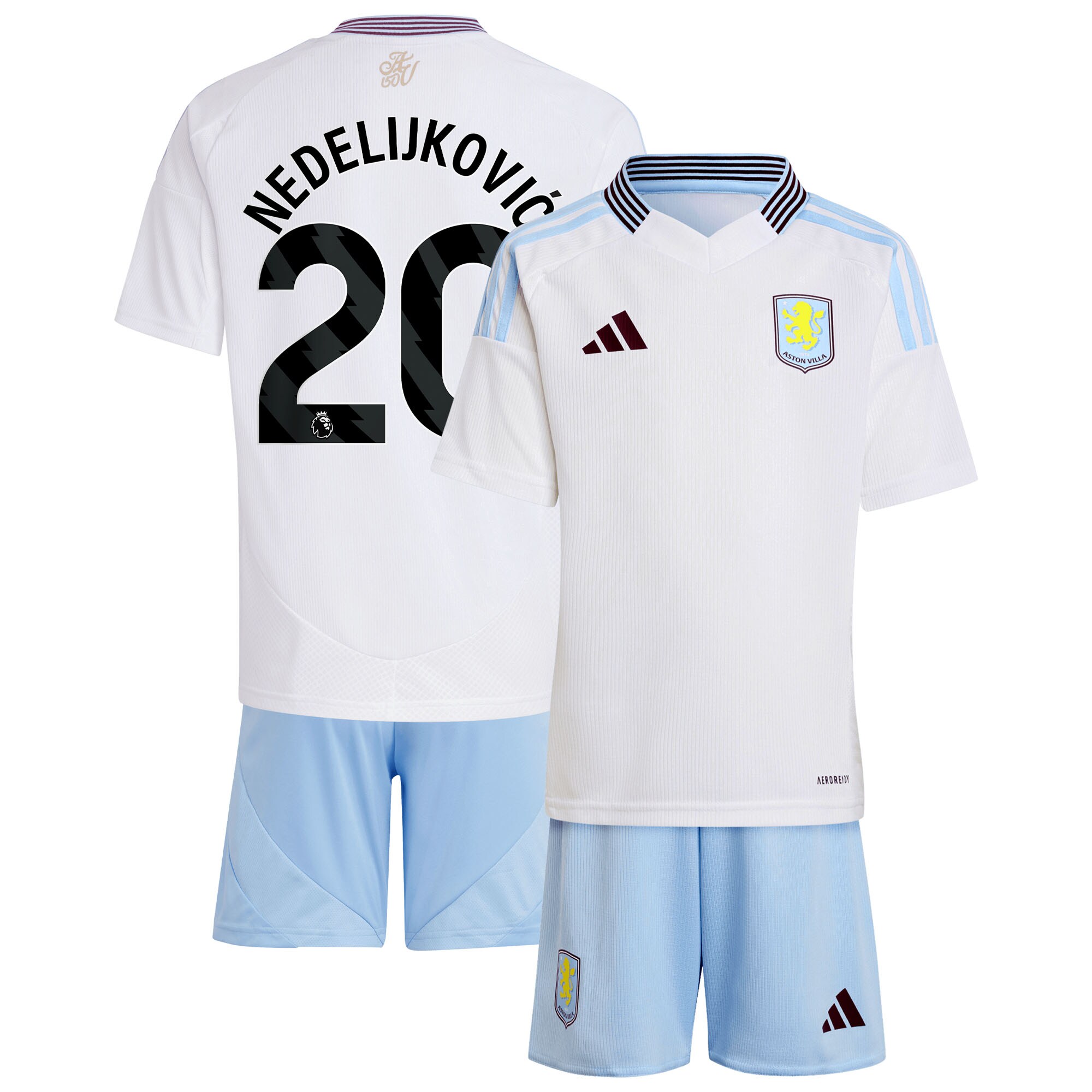 aston villa adidas away mini kit 2024-25 with nedeljković 20 printing Collection | Aston Villa Shop Official Jerseys