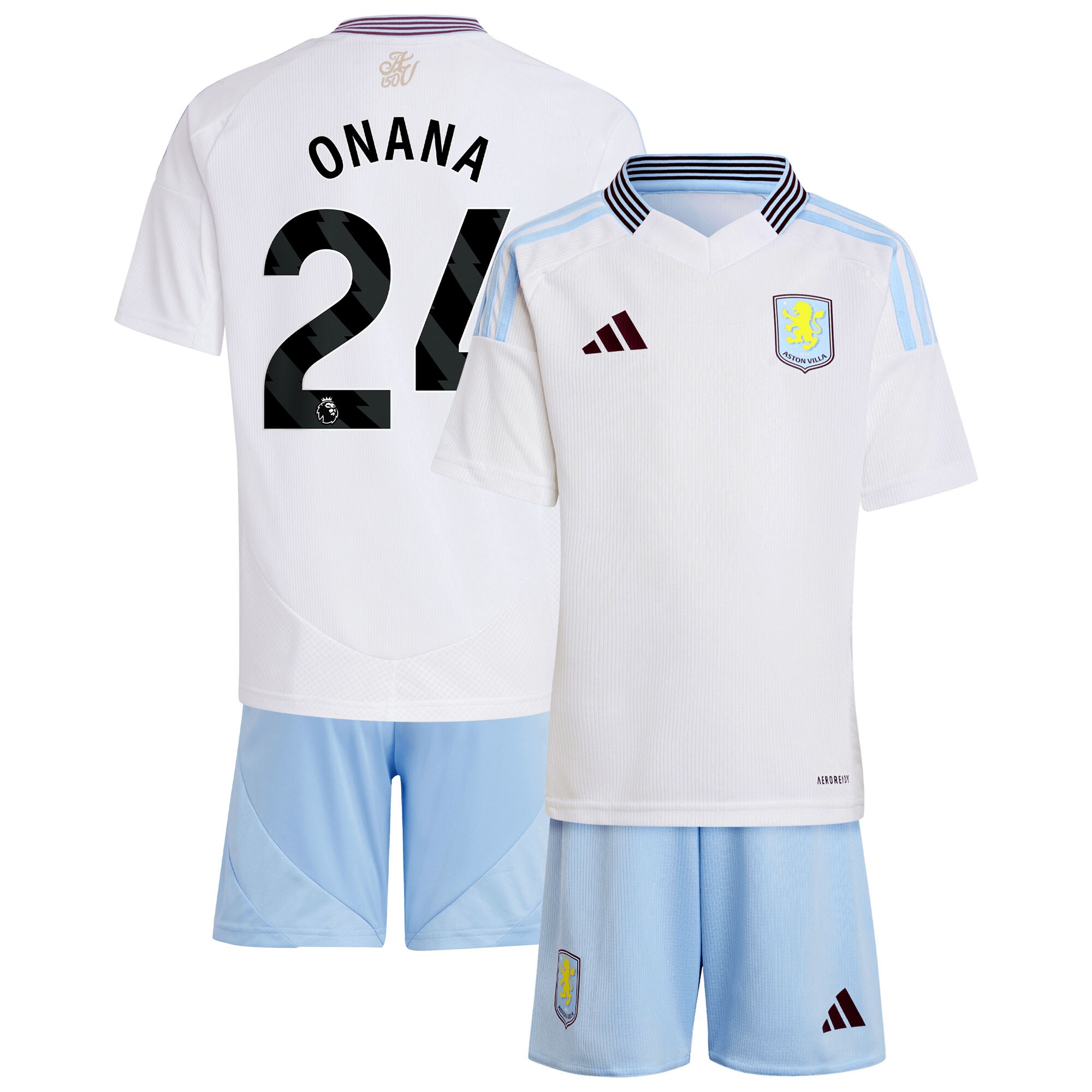 aston villa adidas away mini kit 2024-25 with onana 24 printing Collection | Aston Villa Shop Official Jerseys