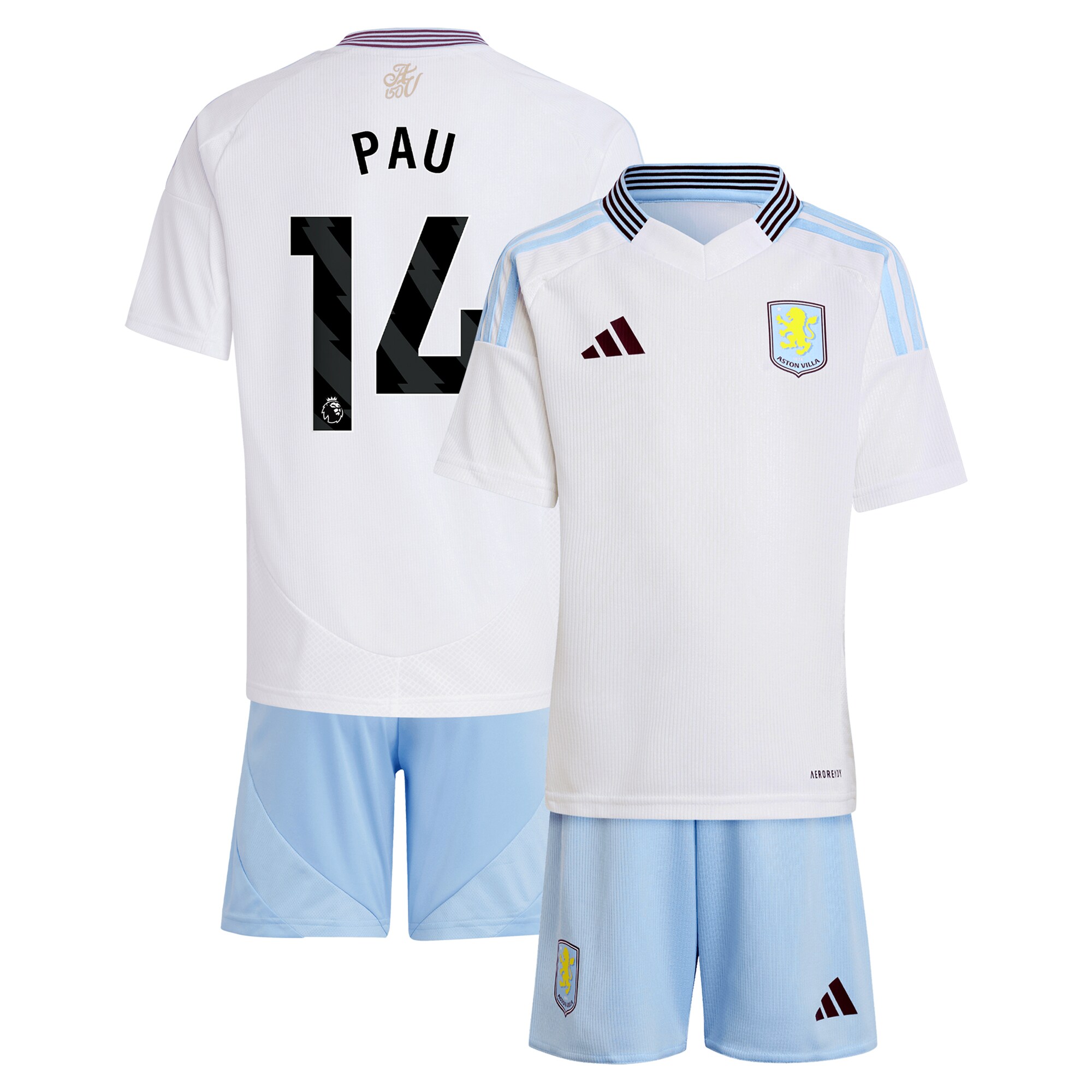 aston villa adidas away mini kit 2024-25 with pau 14 printing Collection | Aston Villa Shop Official Jerseys