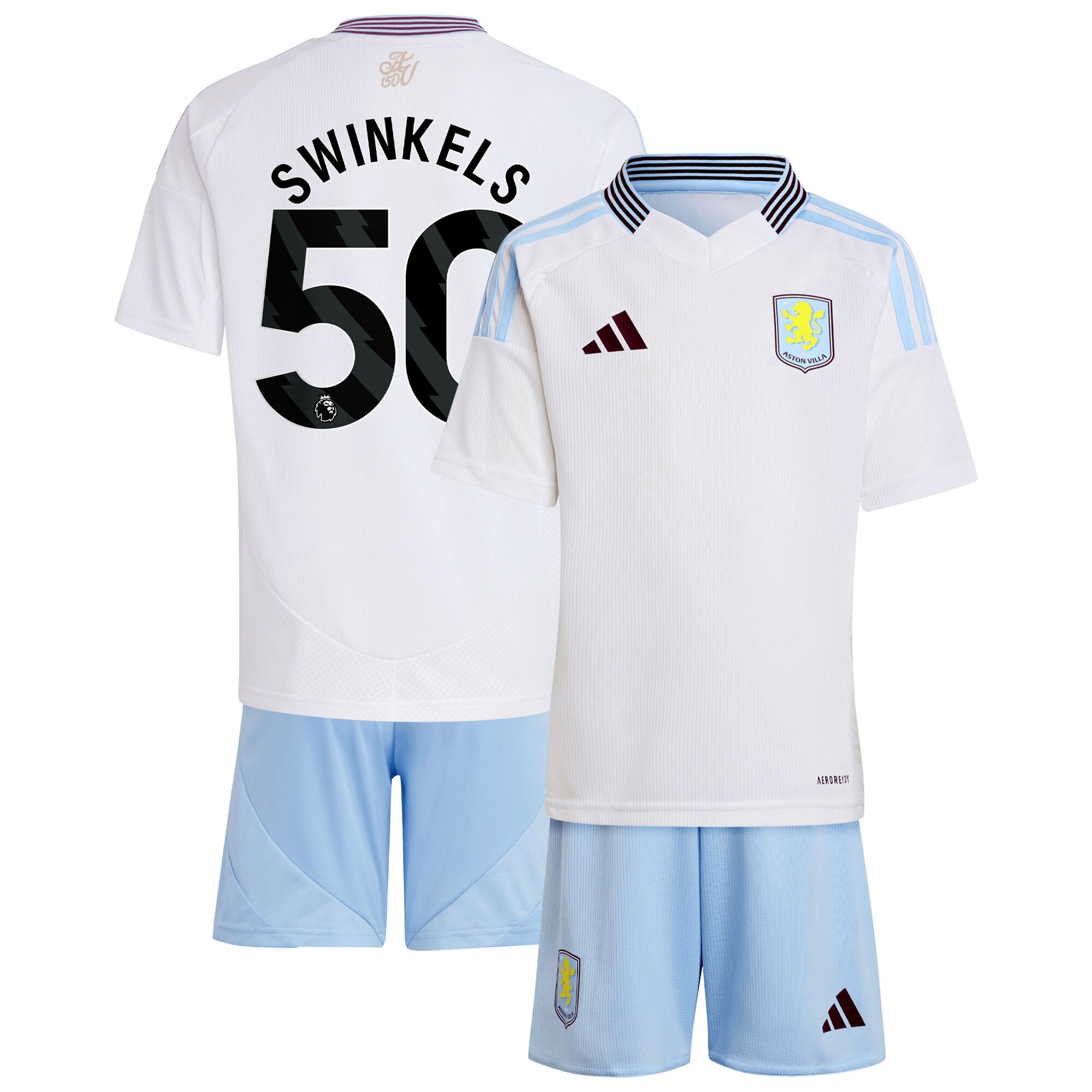 aston villa adidas away mini kit 2024-25 with swinkels 50 printing Collection | Aston Villa Shop Official Jerseys