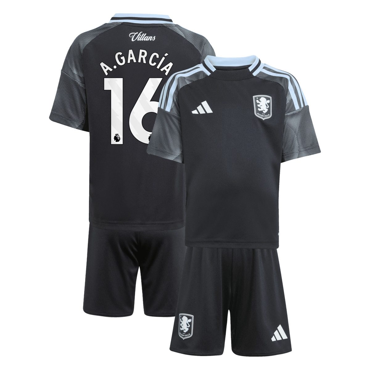 aston villa adidas away mini kit 2025-26 with a.garcía 16 printing Collection | Aston Villa Shop Official Jerseys