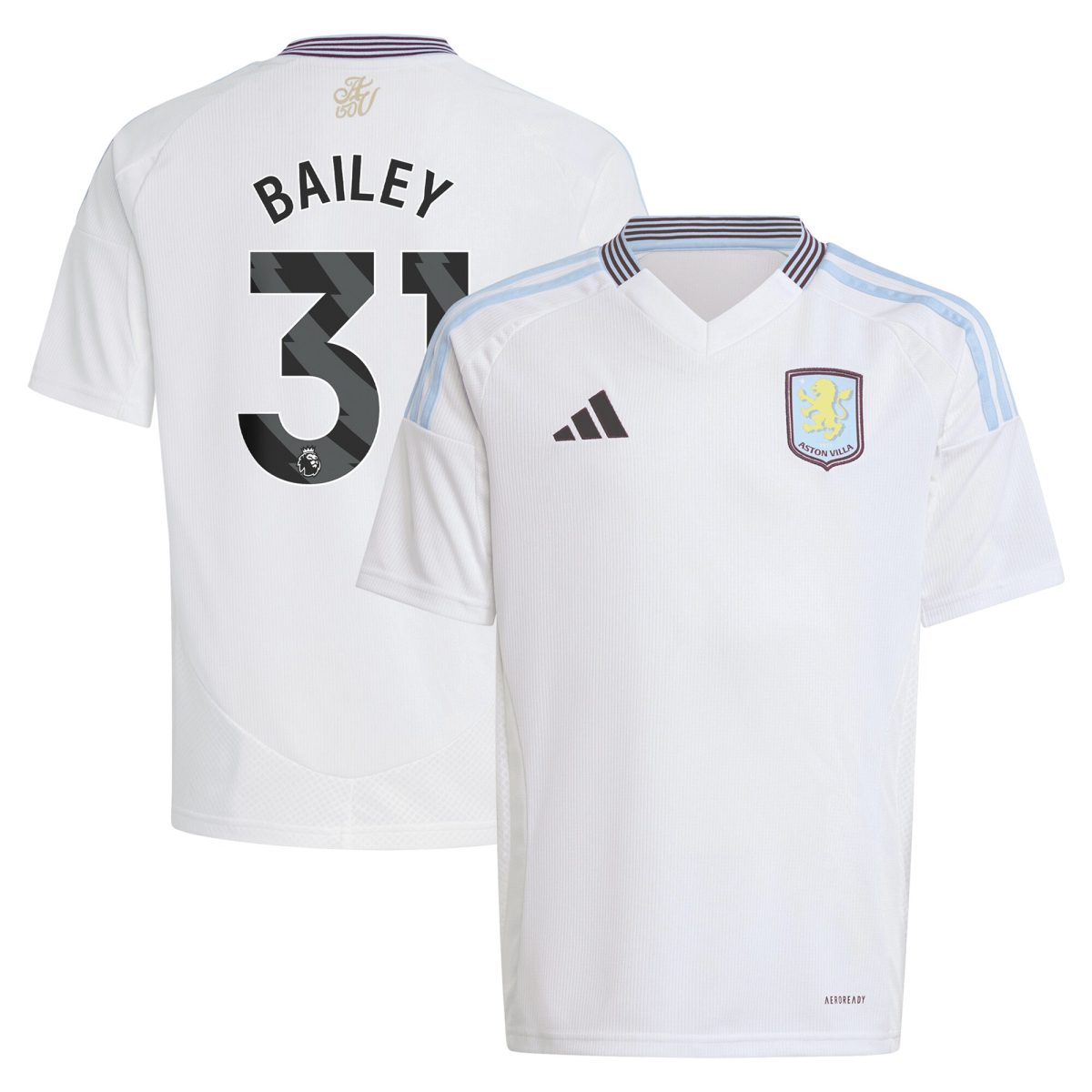 aston villa adidas away shirt 2024-25 – kids with bailey 31 printing Collection | Aston Villa Shop Official Jerseys
